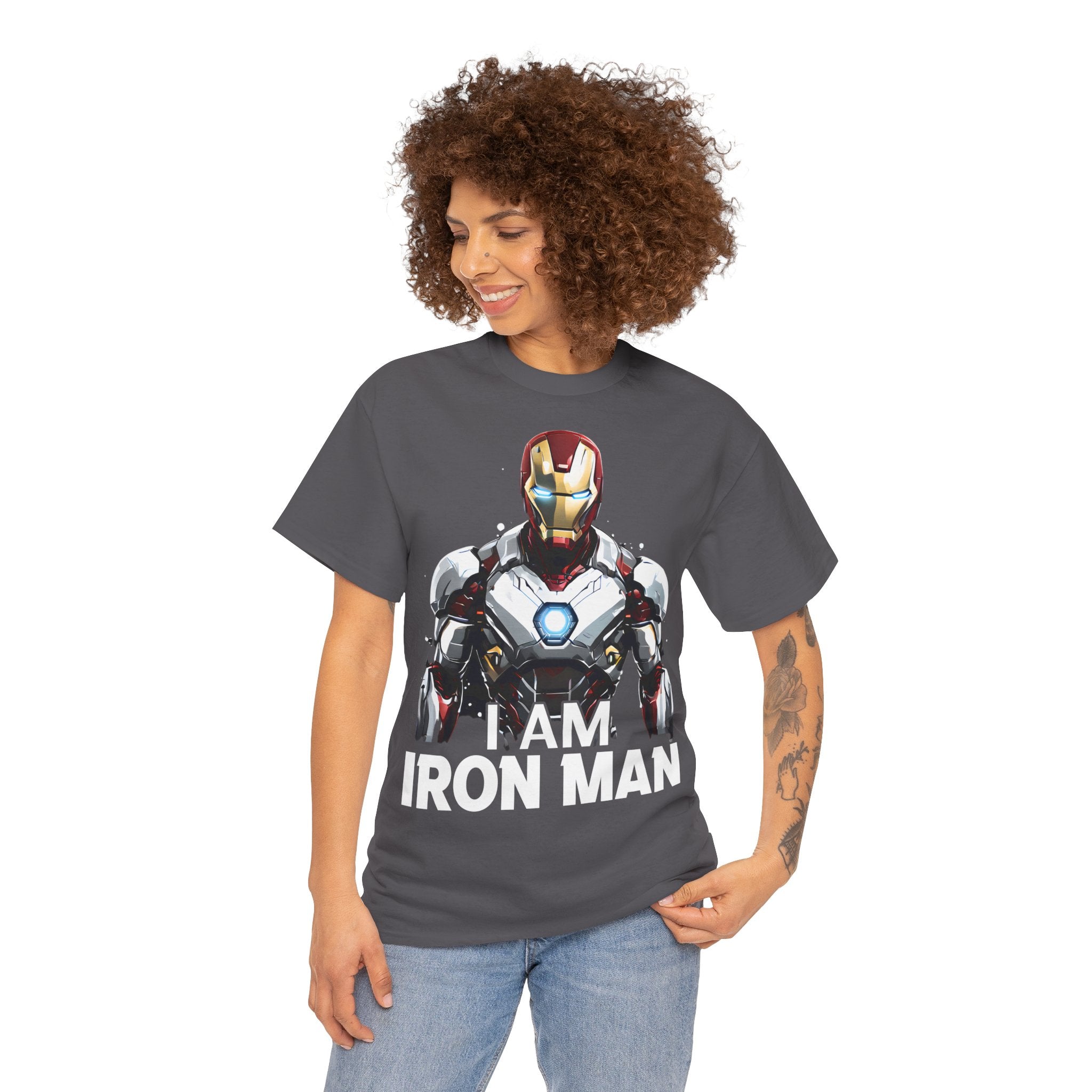 "I AM IRON MAN" Unisex Heavy Cotton Tee