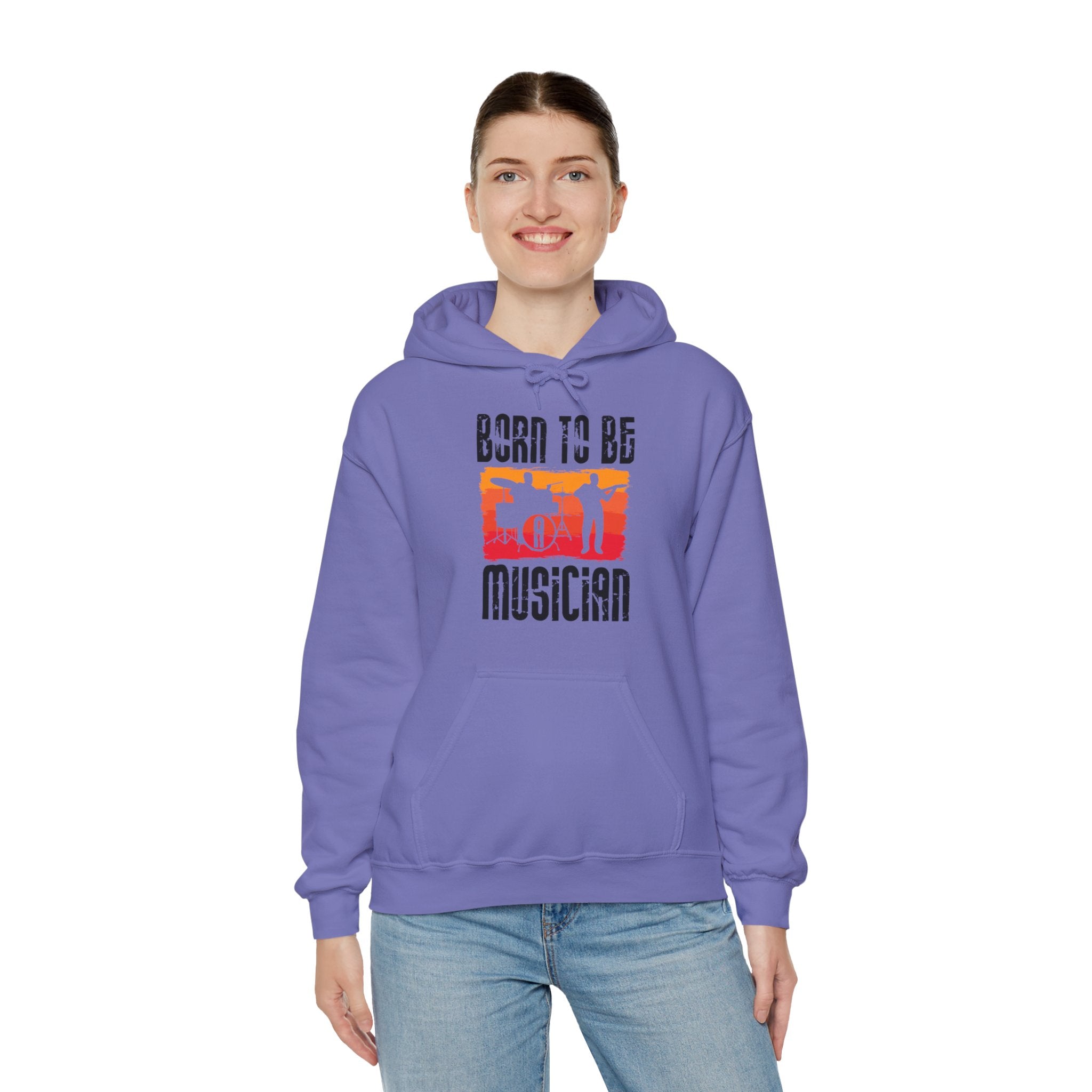 "Born To Be Musician"   Unisex Heavy Blend™ Hooded Sweatshirt