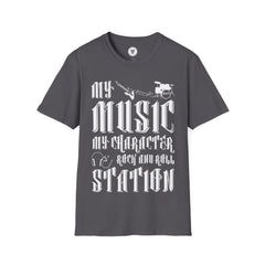 "My Music My Character Rock And Roll Situation" Unisex Soft style T-Shirt