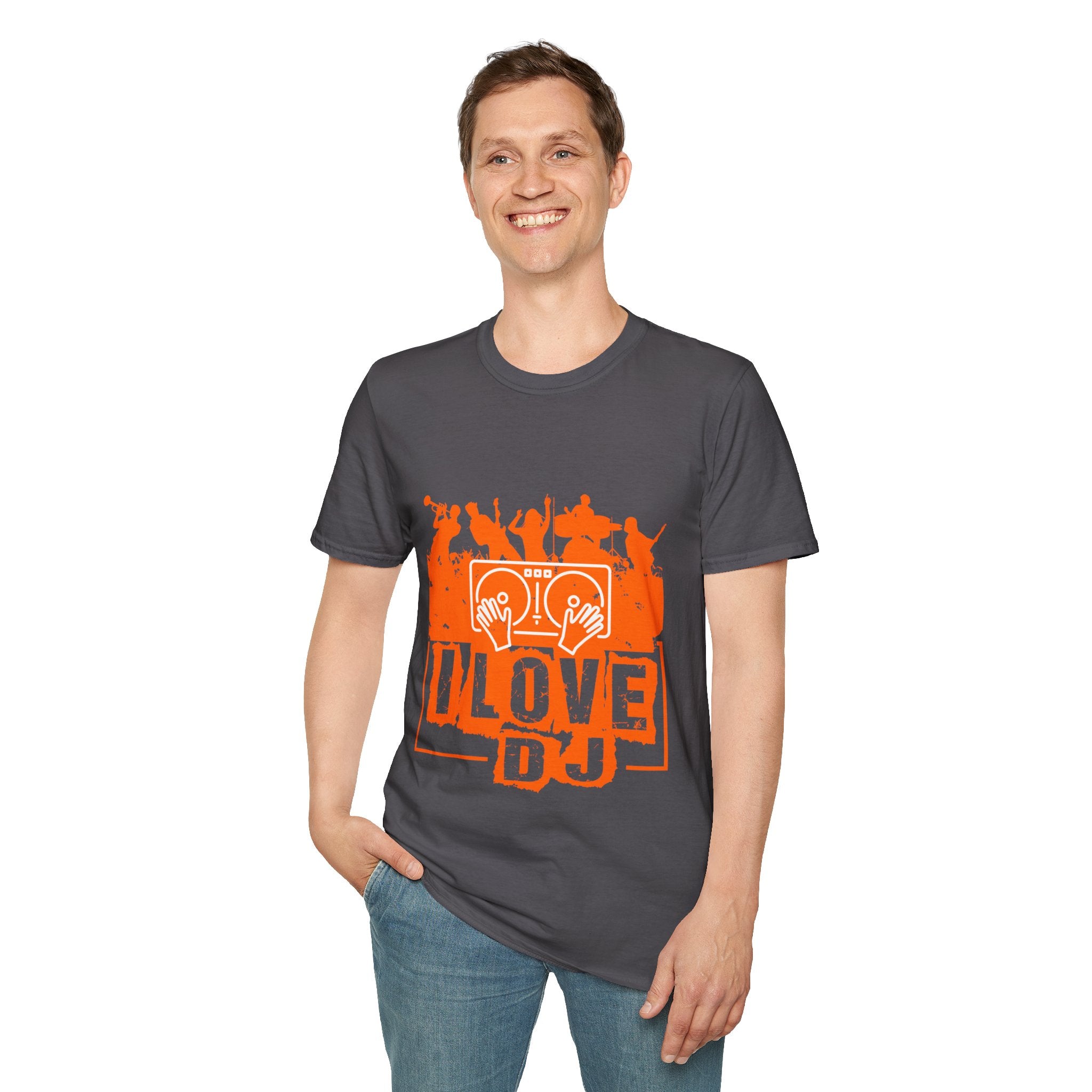 "I Love DJ" Unisex Soft style T-Shirt