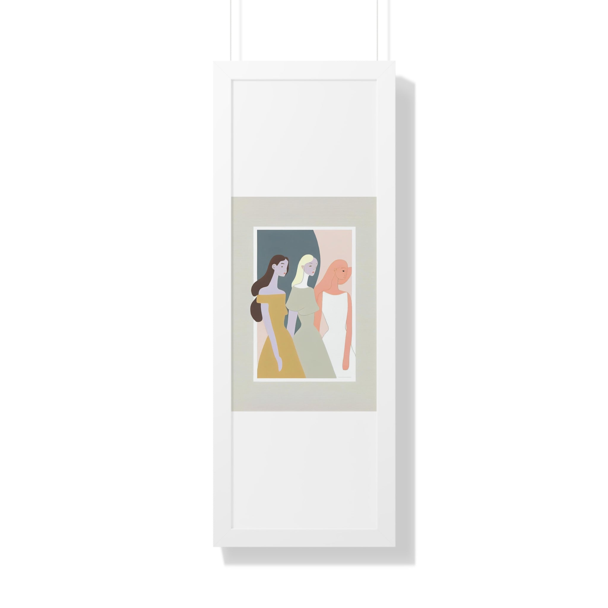 "ABSTRACT FEMINIST" Framed Vertical Poster