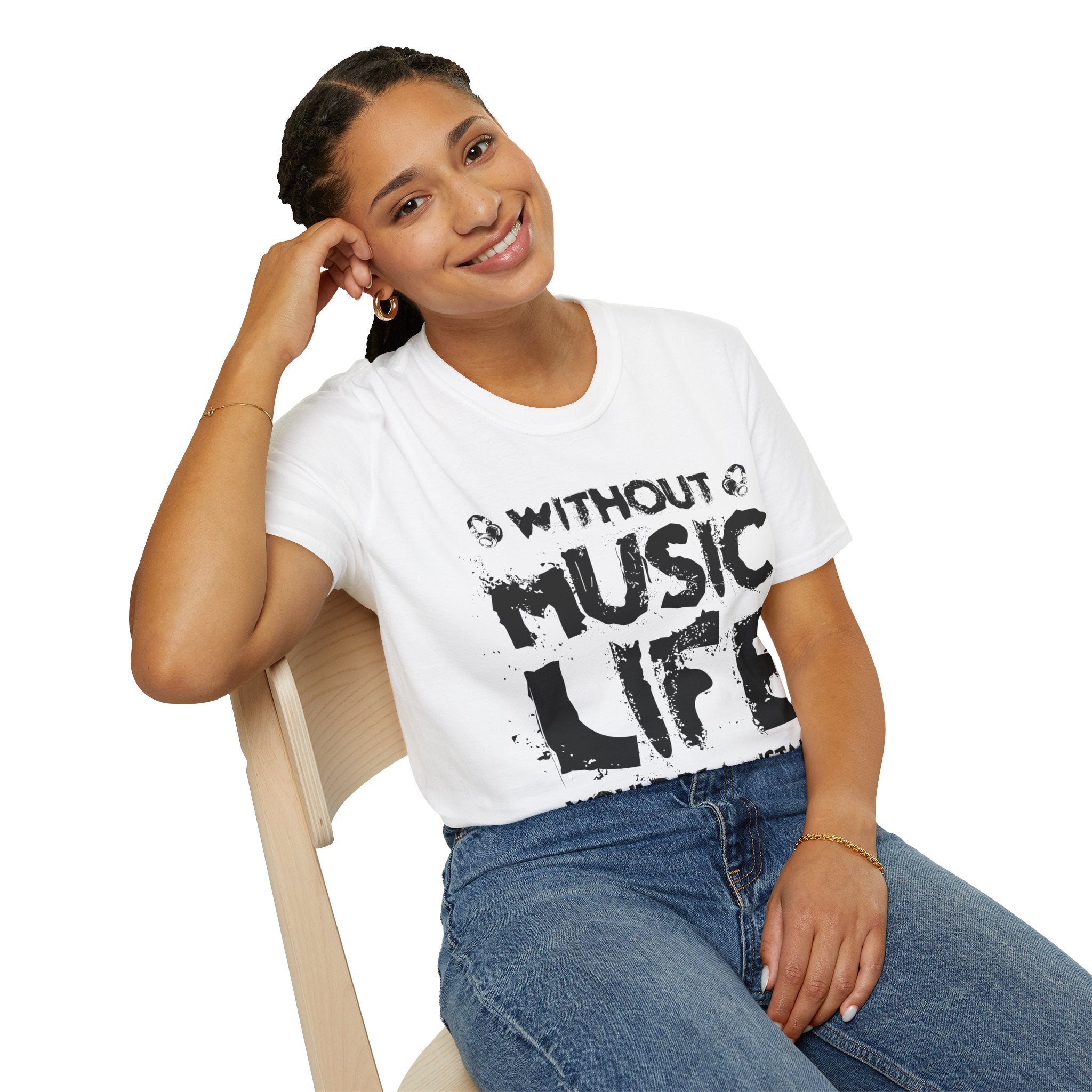 "Without Music Life Would be a Mistake" Unisex Soft style T-Shirt