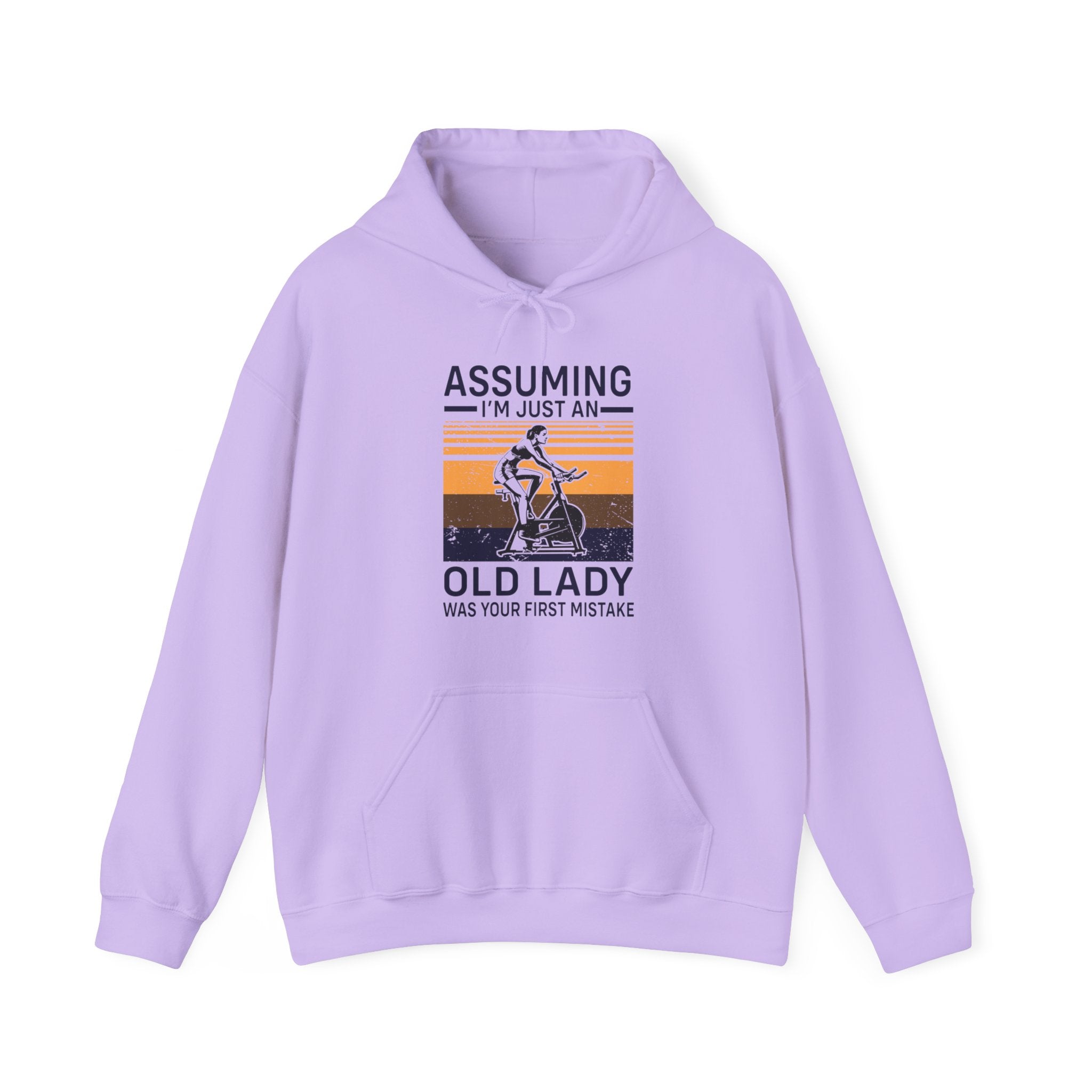 "Assuming I M Just An Old Lady Was Your First Mistake"  Unisex Heavy Blend™ Hooded Sweatshirt