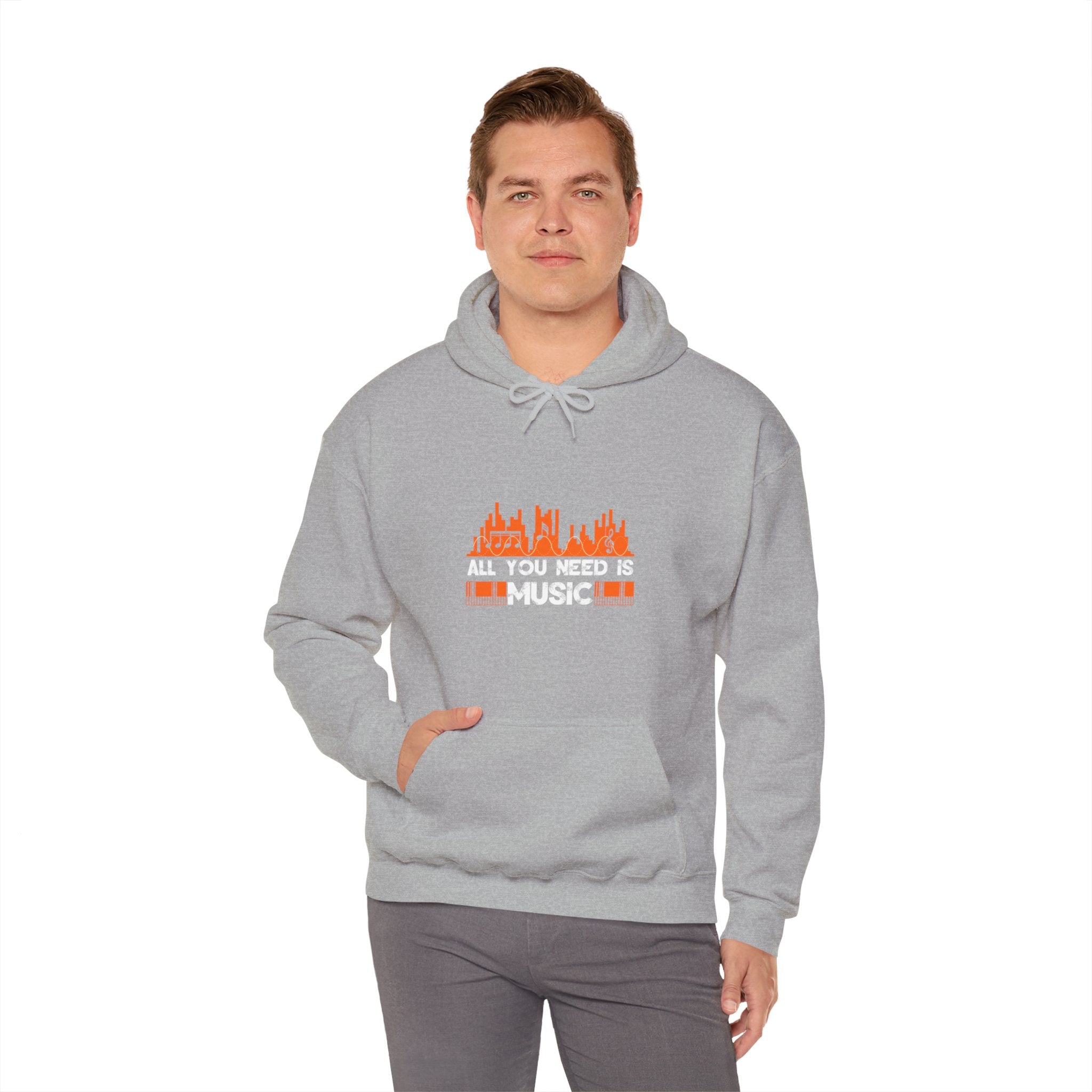 "All You Need Is Music" Unisex Heavy Blend™ Hooded Sweatshirt