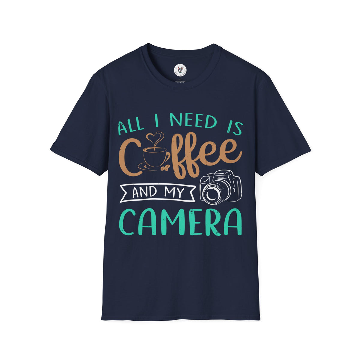 "ALL I NEED IS COFFEE AND MY CAMERA" Unisex Soft style T-Shirt