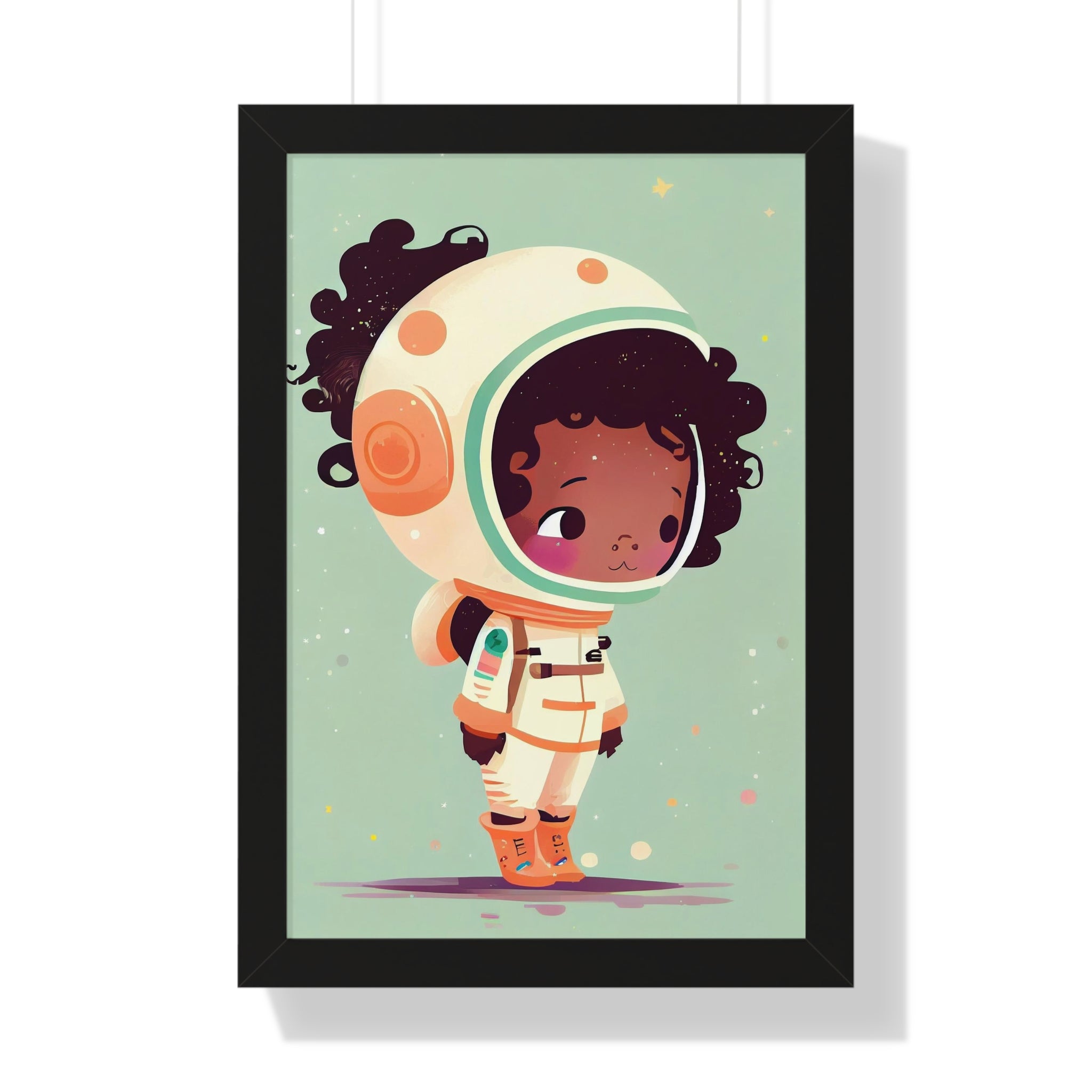 "BG ASTRONAUT" Framed Vertical Poster