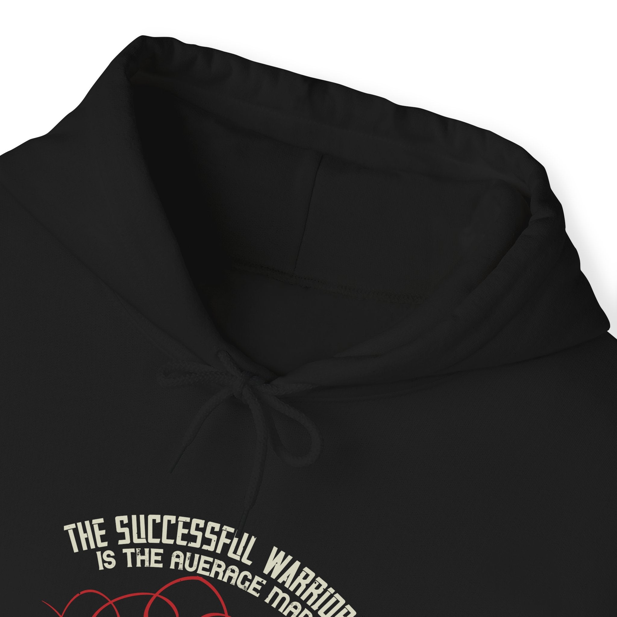 "The successful warrior is the average man, with laser-like focus" Unisex Heavy Blend™ Hooded Sweatshirt