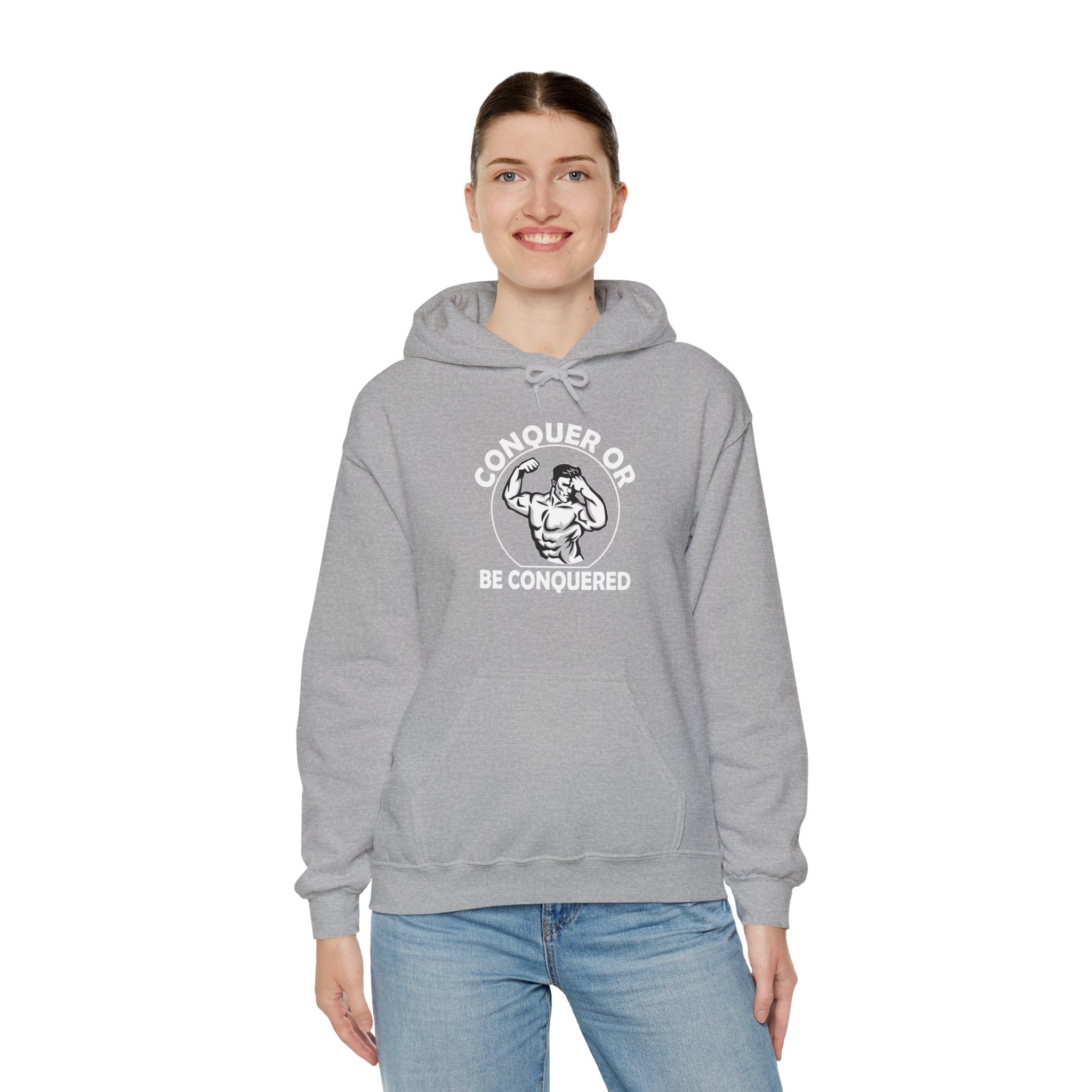 "Conquer Or Conquered" Unisex Heavy Blend™ Hooded Sweatshirt