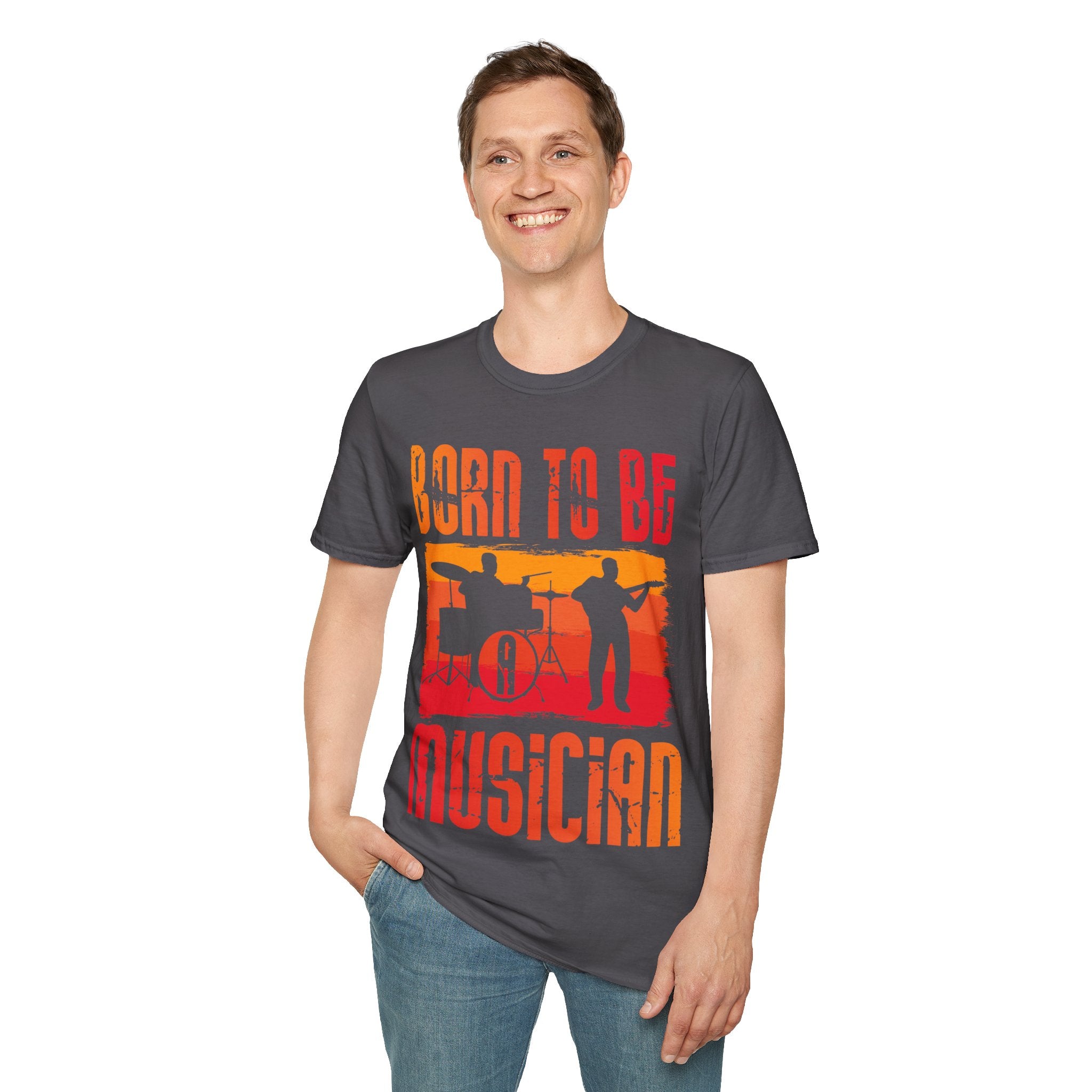 "Born To Be Musician" Unisex Soft style T-Shirt