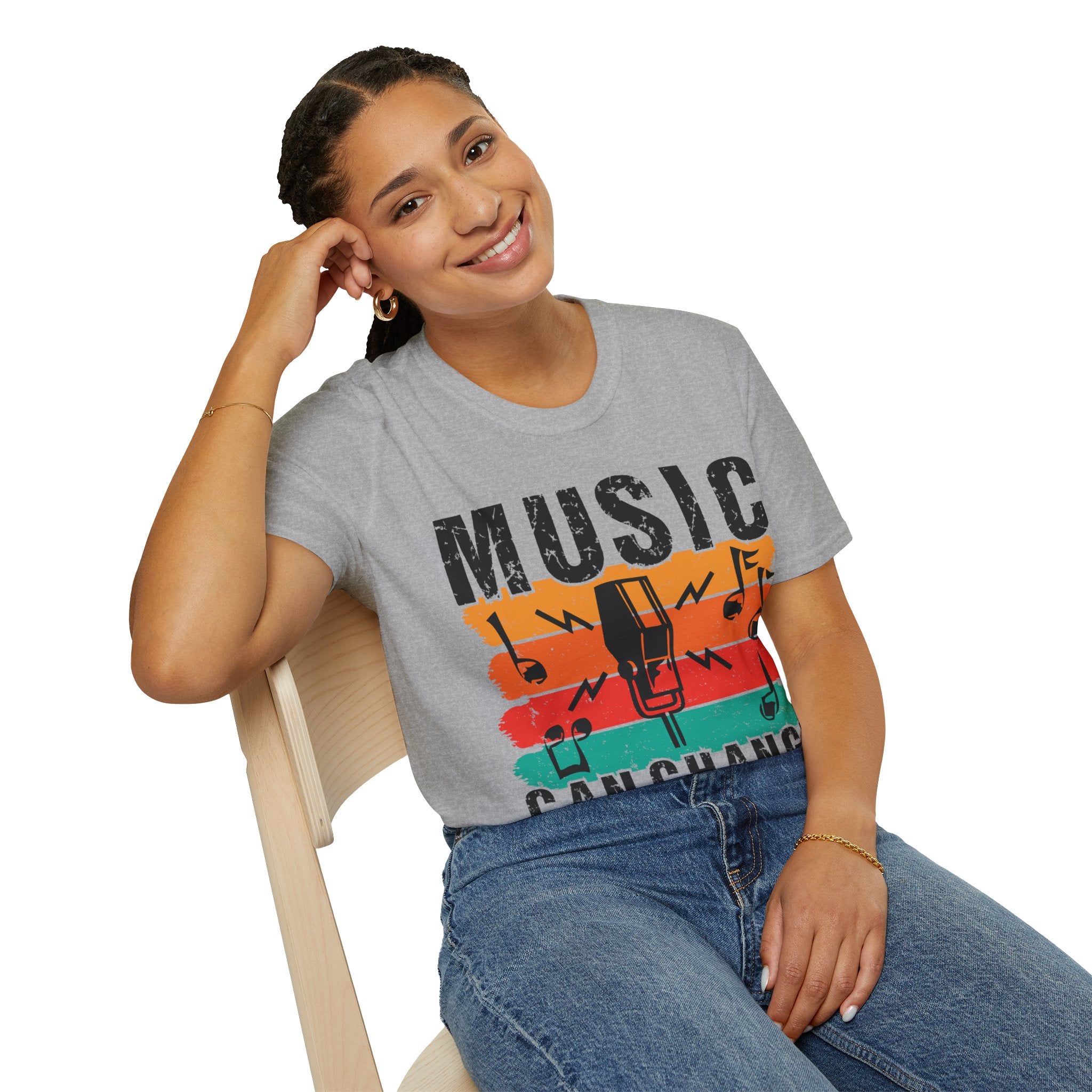 "Music Can Change The World" Unisex Soft style T-Shirt