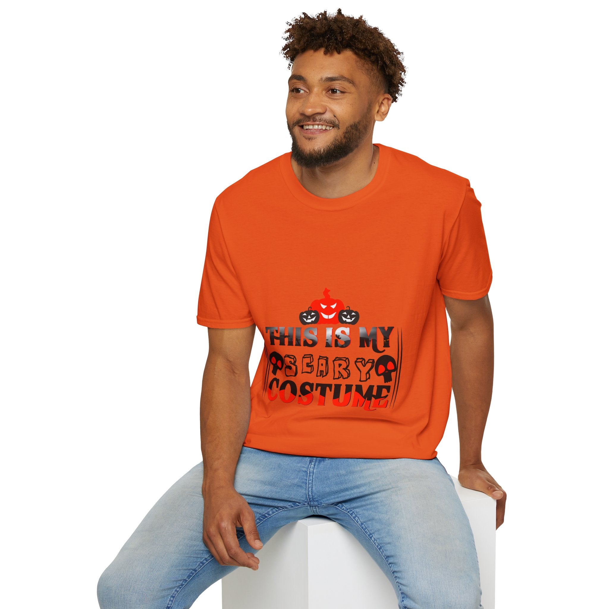 "THIS IS MY SCARY COSTUME" Unisex Soft style T-Shirt