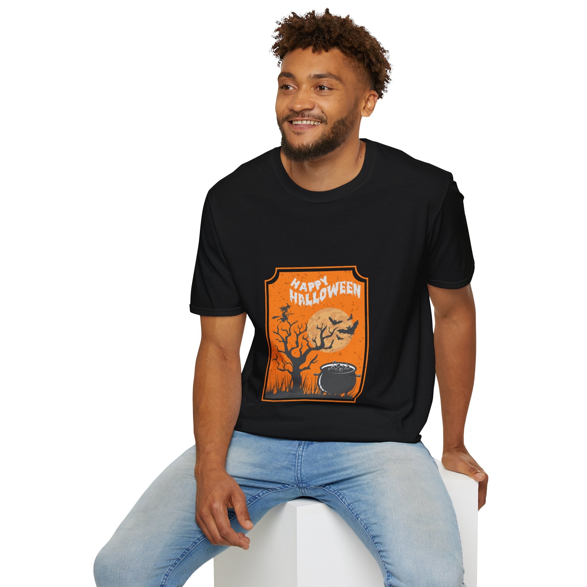 "HAPPY HALLOWEEN" Unisex Soft style T-Shirt