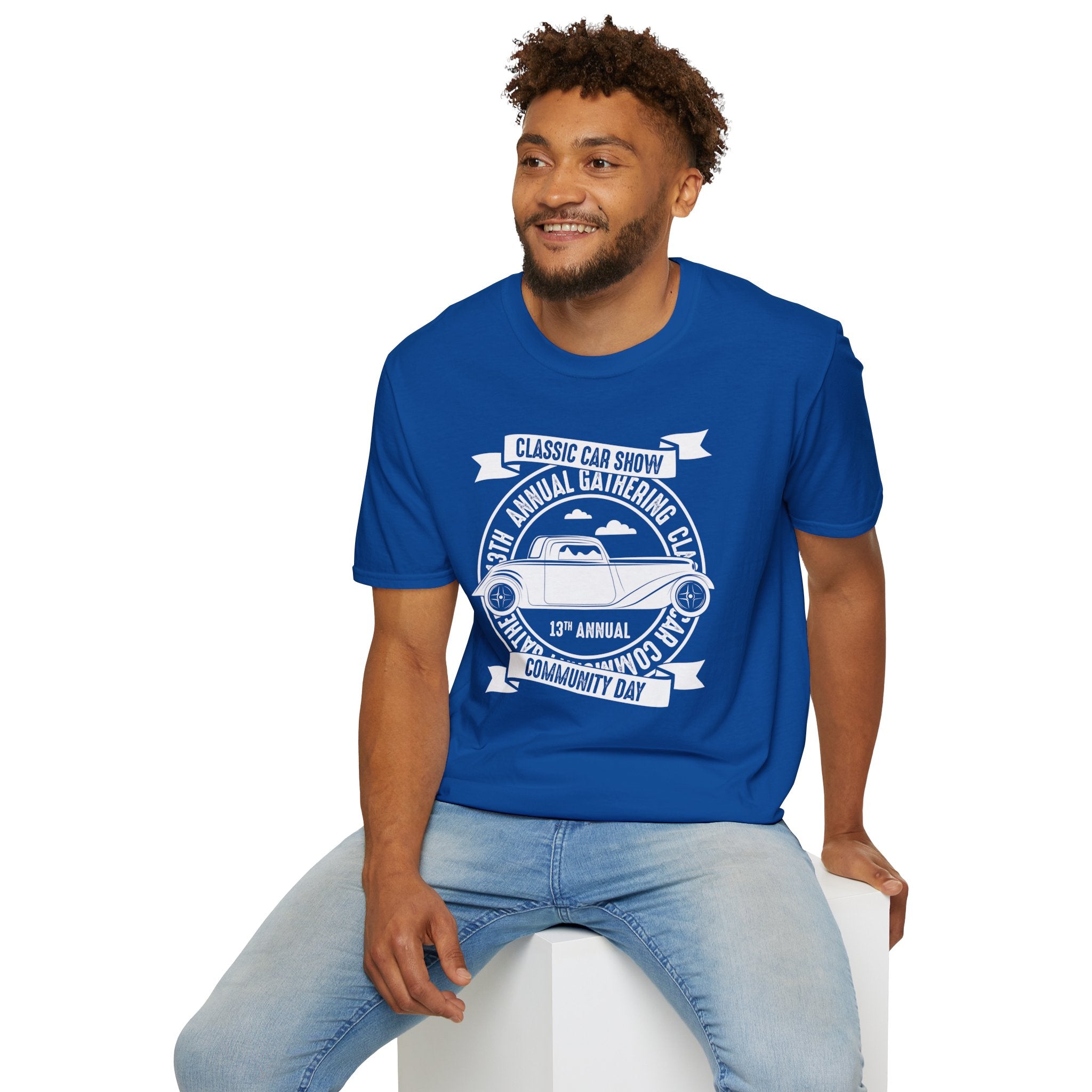 "CLASSIC CAR SHOW COMMUNITY DAY" Unisex Soft style T-Shirt