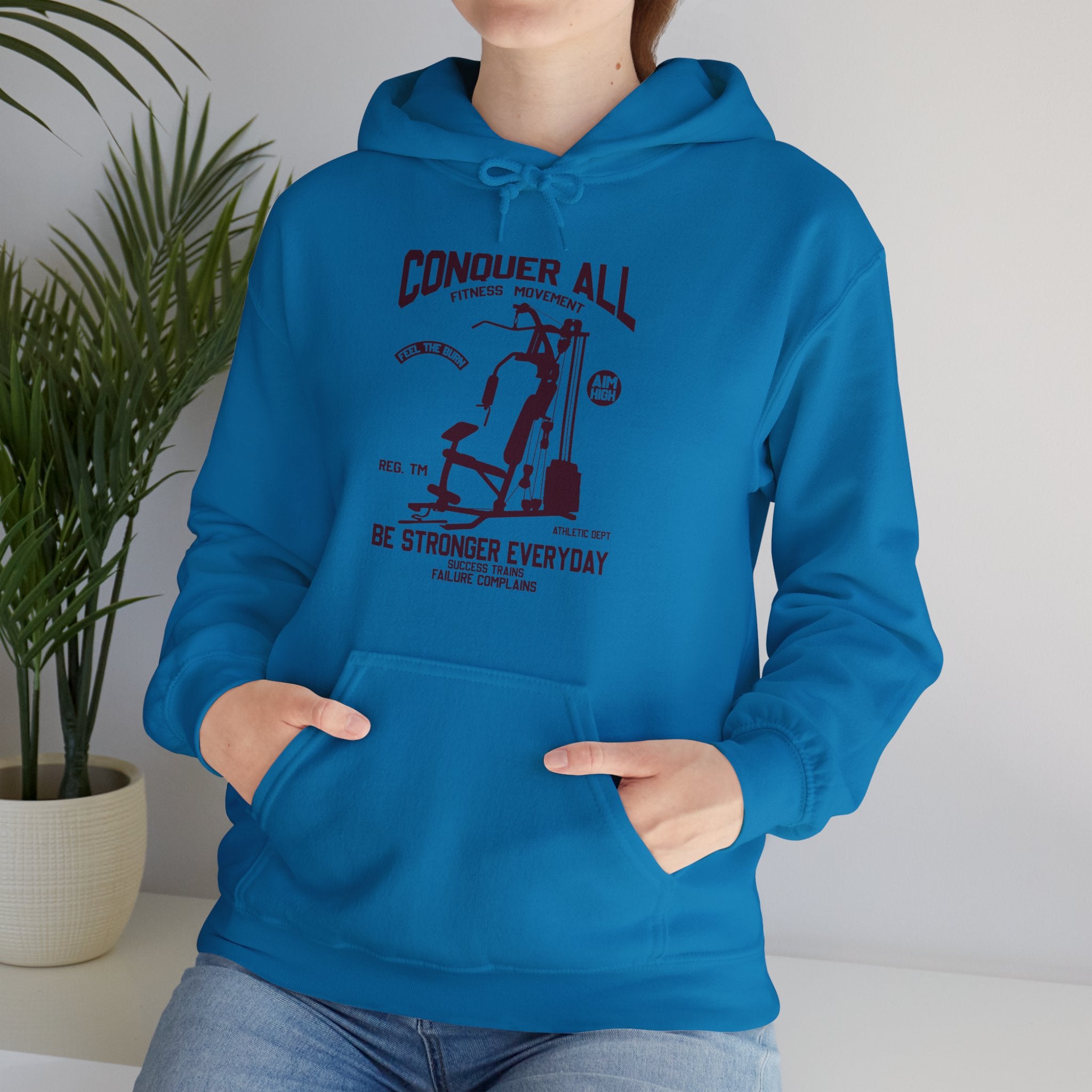 "Conquer All Be Stronger Everyday" Unisex Heavy Blend™ Hooded Sweatshirt