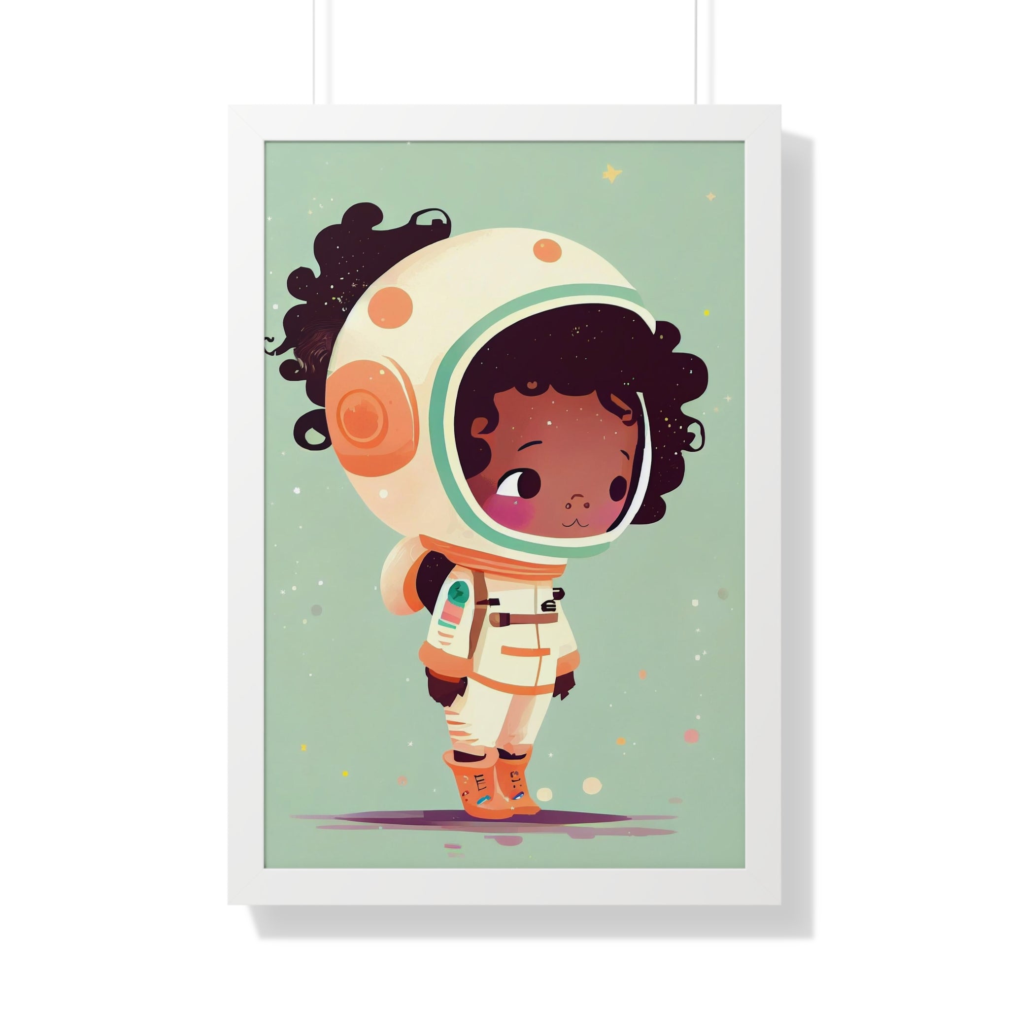 "BG ASTRONAUT" Framed Vertical Poster