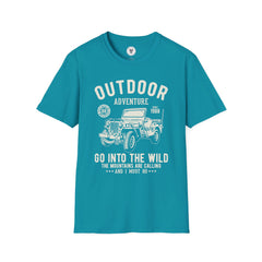 "OUTDOOR ADVENTURE GO INTO WILD" Unisex Soft style T-Shirt