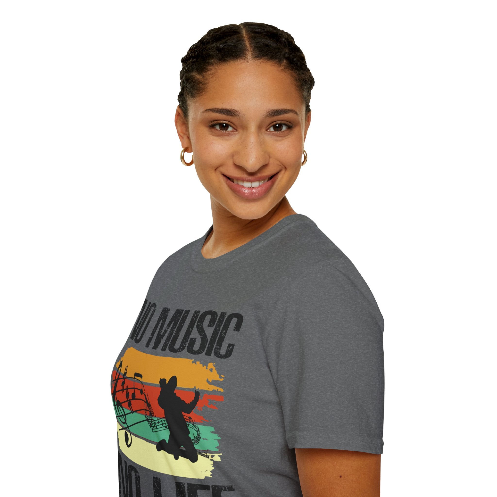 "No Music No Life"  Unisex Soft style T-Shirt