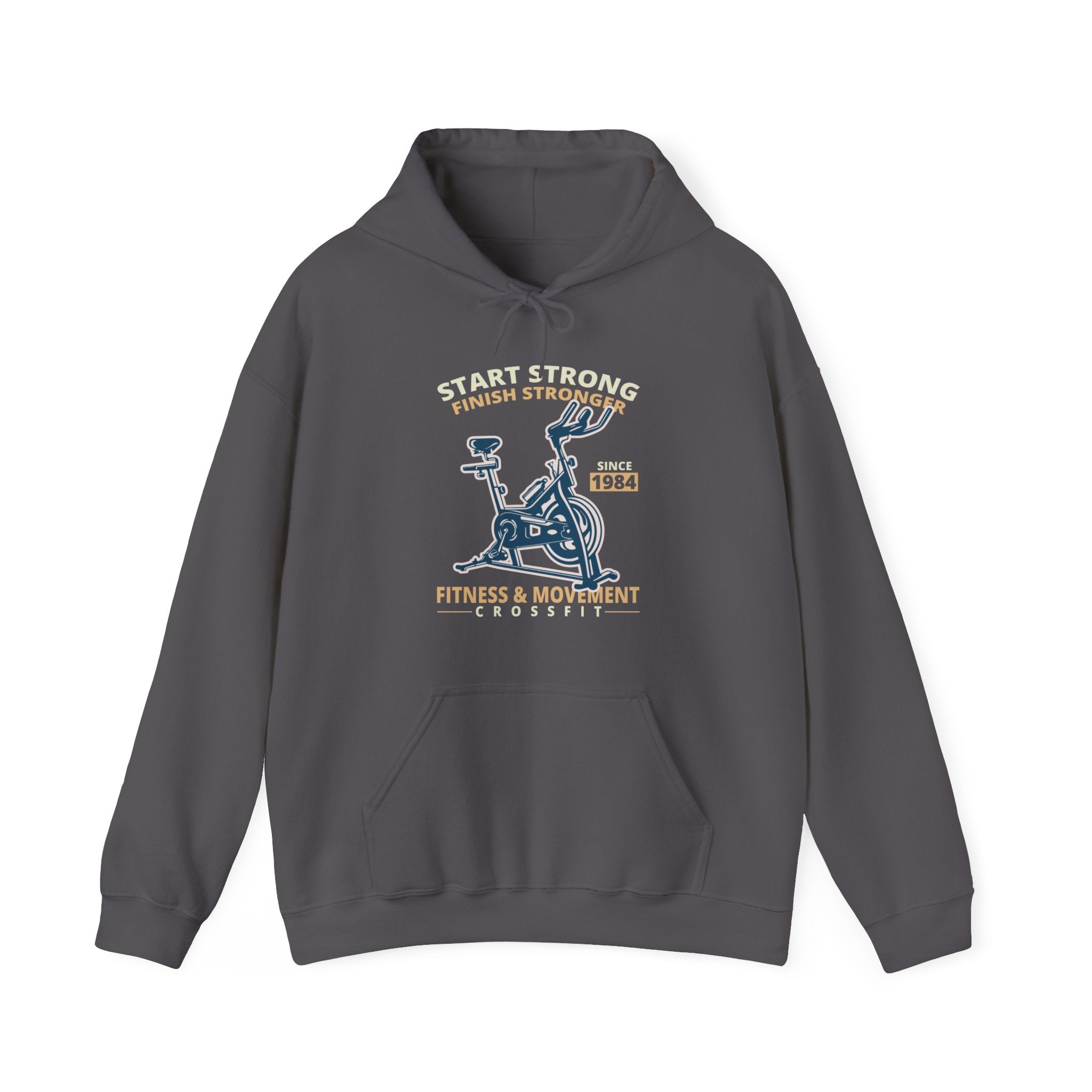 "Start Strong Finish Stronger" Unisex Heavy Blend™ Hooded Sweatshirt