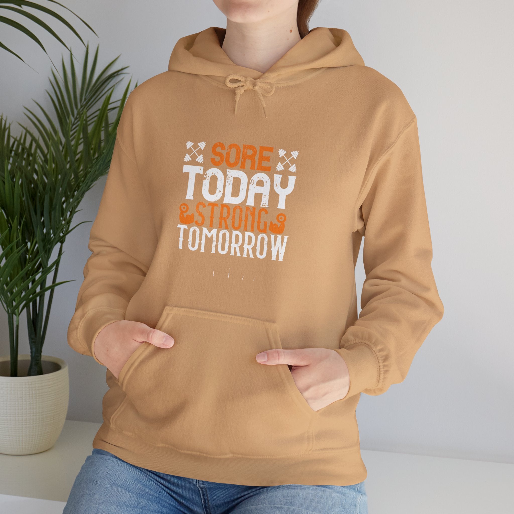 "Sore Today  StrongTomorrow" Unisex Heavy Blend™ Hooded Sweatshirt