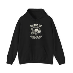 "OUTDOOR ADVENTURE GO INTO WILD" Unisex Heavy Blend™ Hooded Sweatshirt