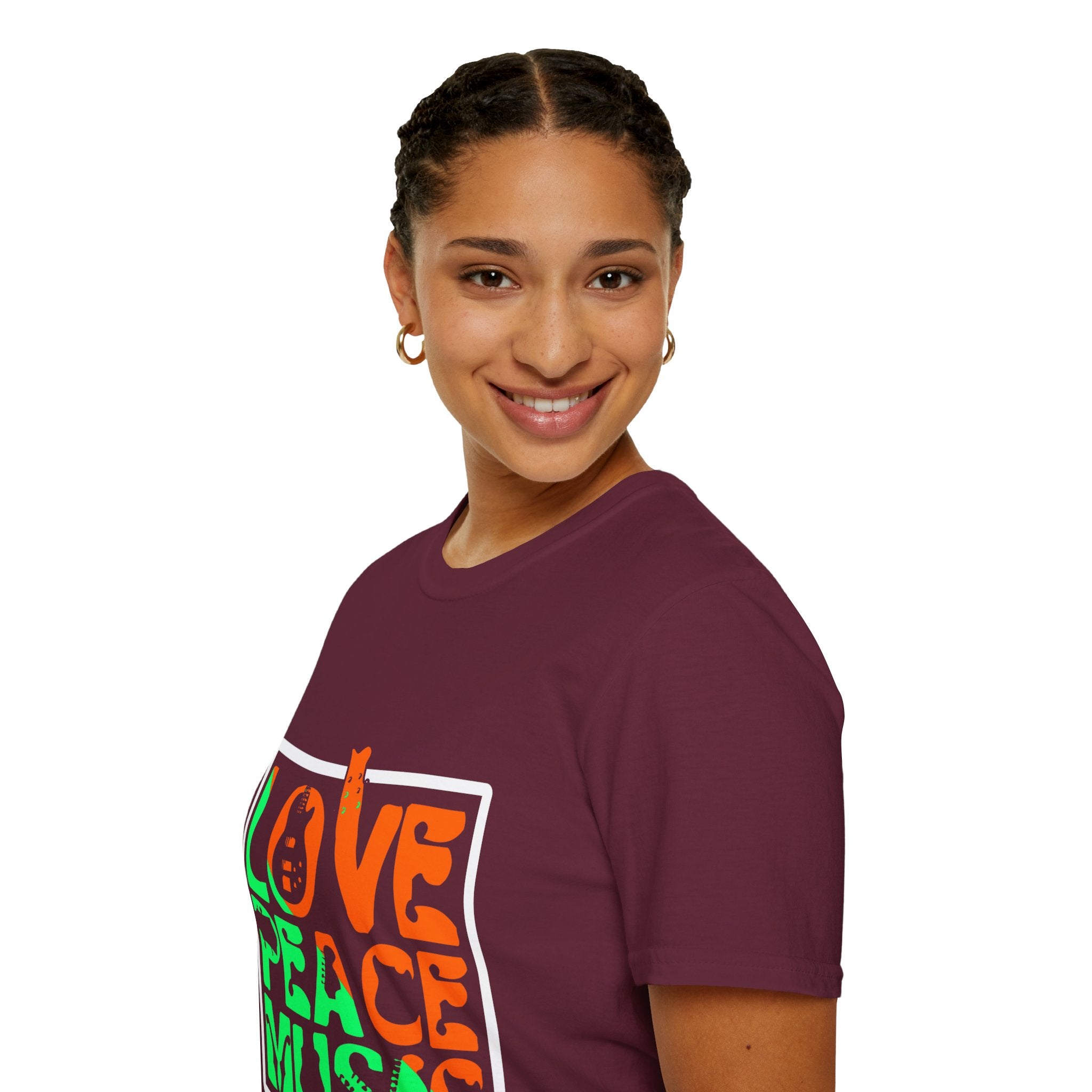 "Love Peace Music" Unisex Soft style T-Shirt