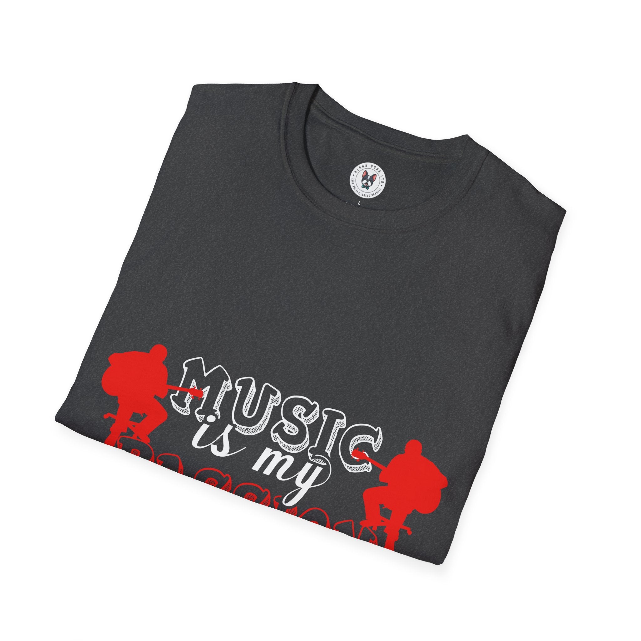 "Music Is My Passion And You" Unisex Soft style T-Shirt