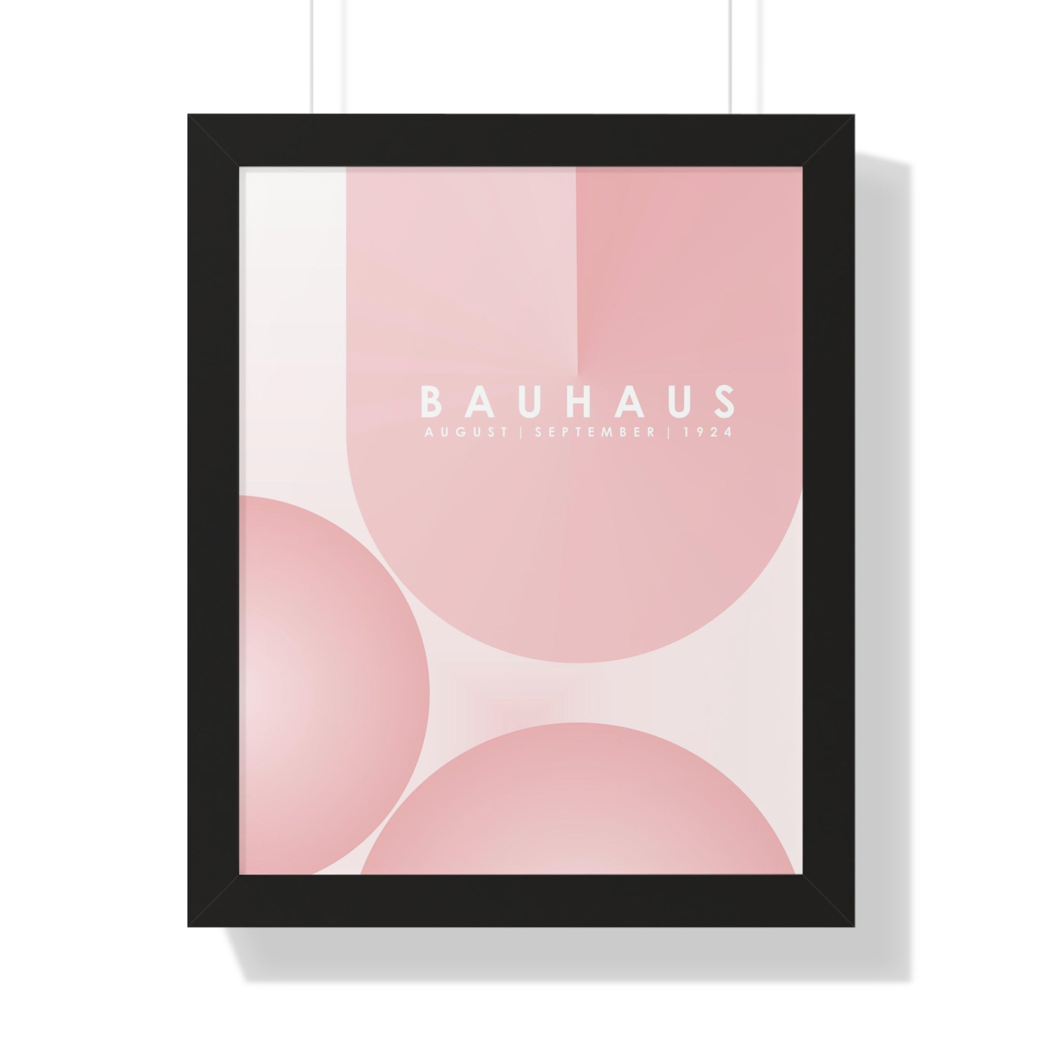 "BAUHAUS-STYLES-12" Framed Vertical Poster