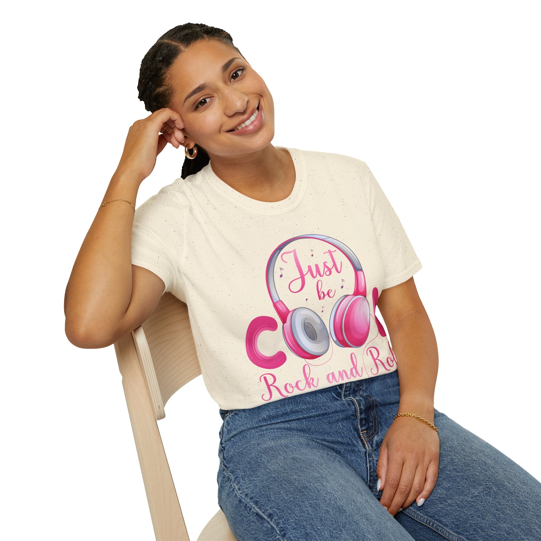 "Just Be Cool And Rock" Unisex Soft style T-Shirt