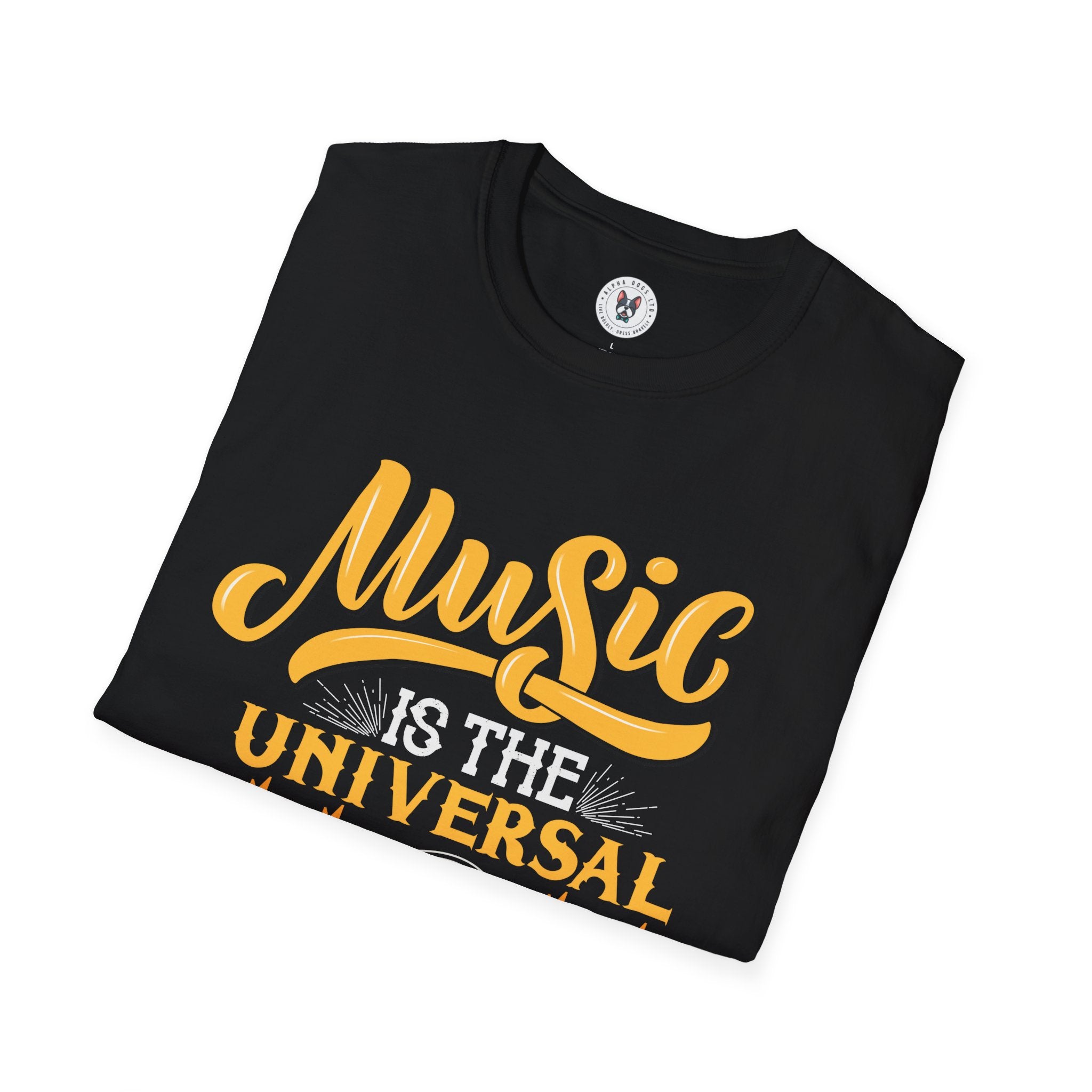 "Music Is The Universal Language Of Mankind" Unisex Soft style T-Shirt