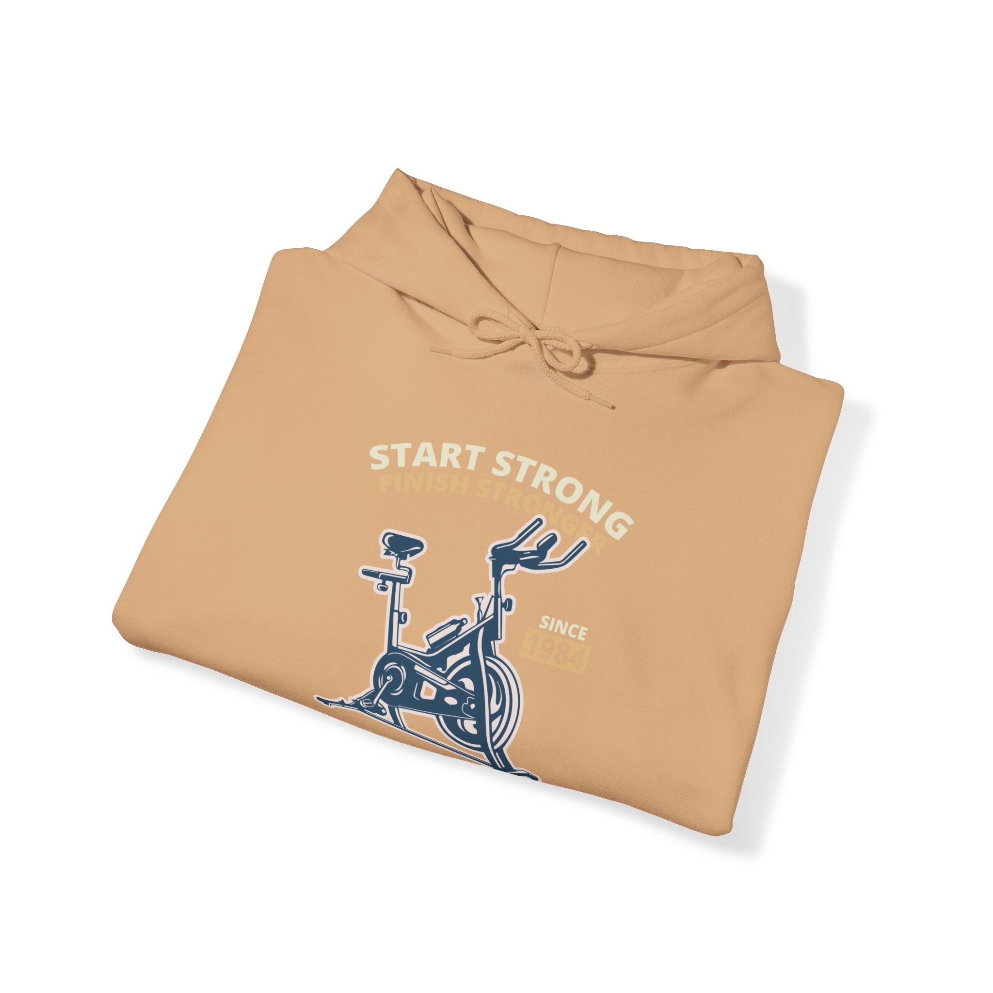 "Start Strong Finish Stronger" Unisex Heavy Blend™ Hooded Sweatshirt