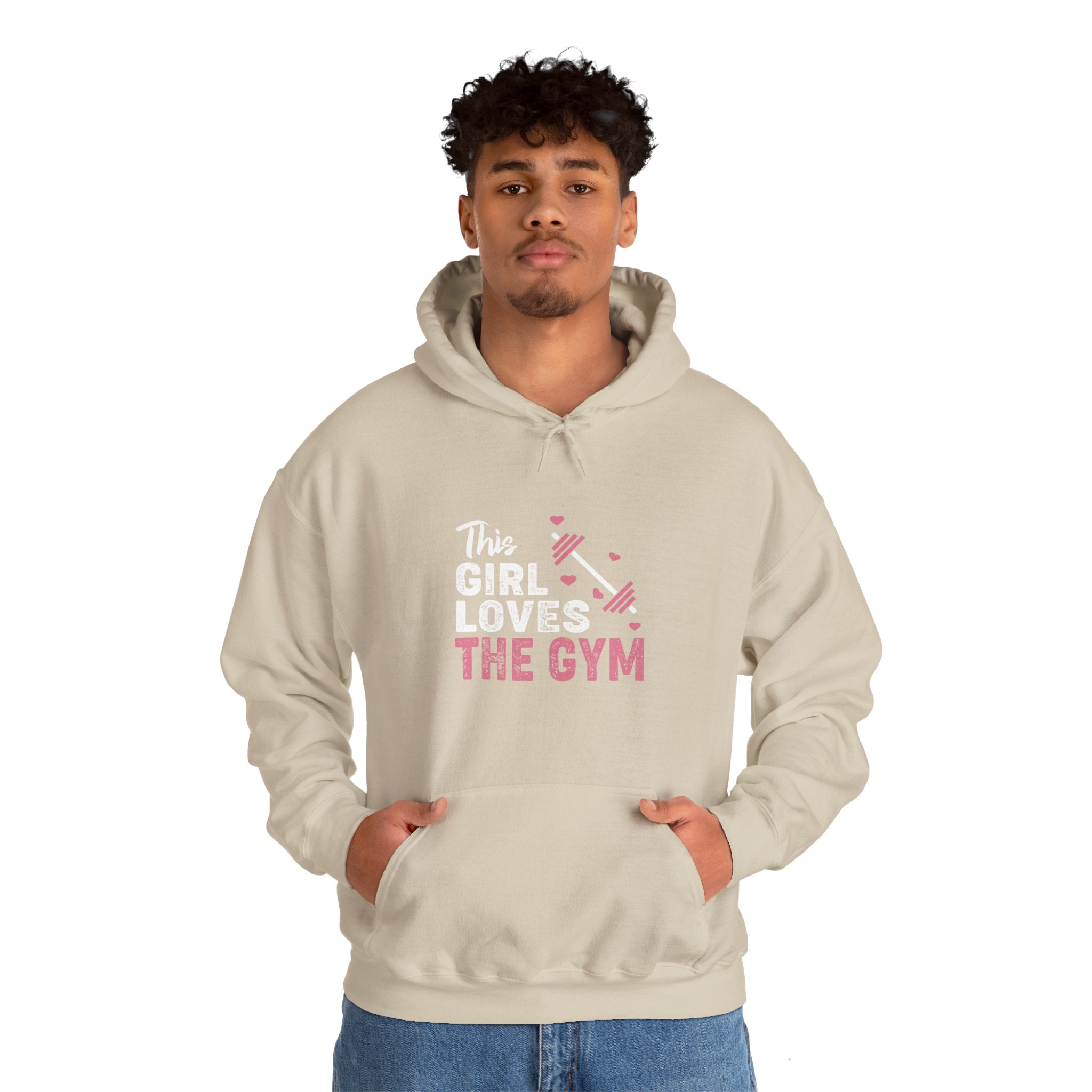 "The Girl Loves The Gym" Unisex Heavy Blend™ Hooded Sweatshirt