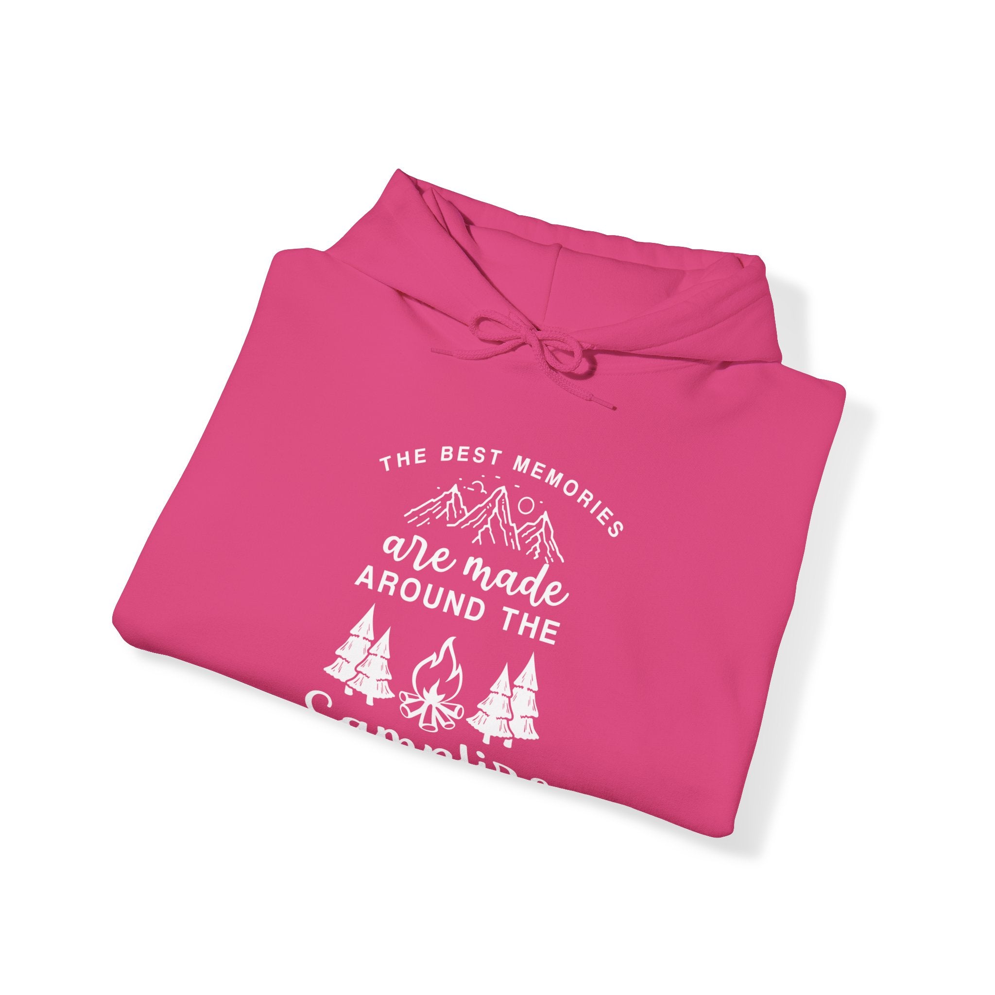 "Best Memories Are Made Around Campfire" Unisex Heavy Blend™ Hooded Sweatshirt