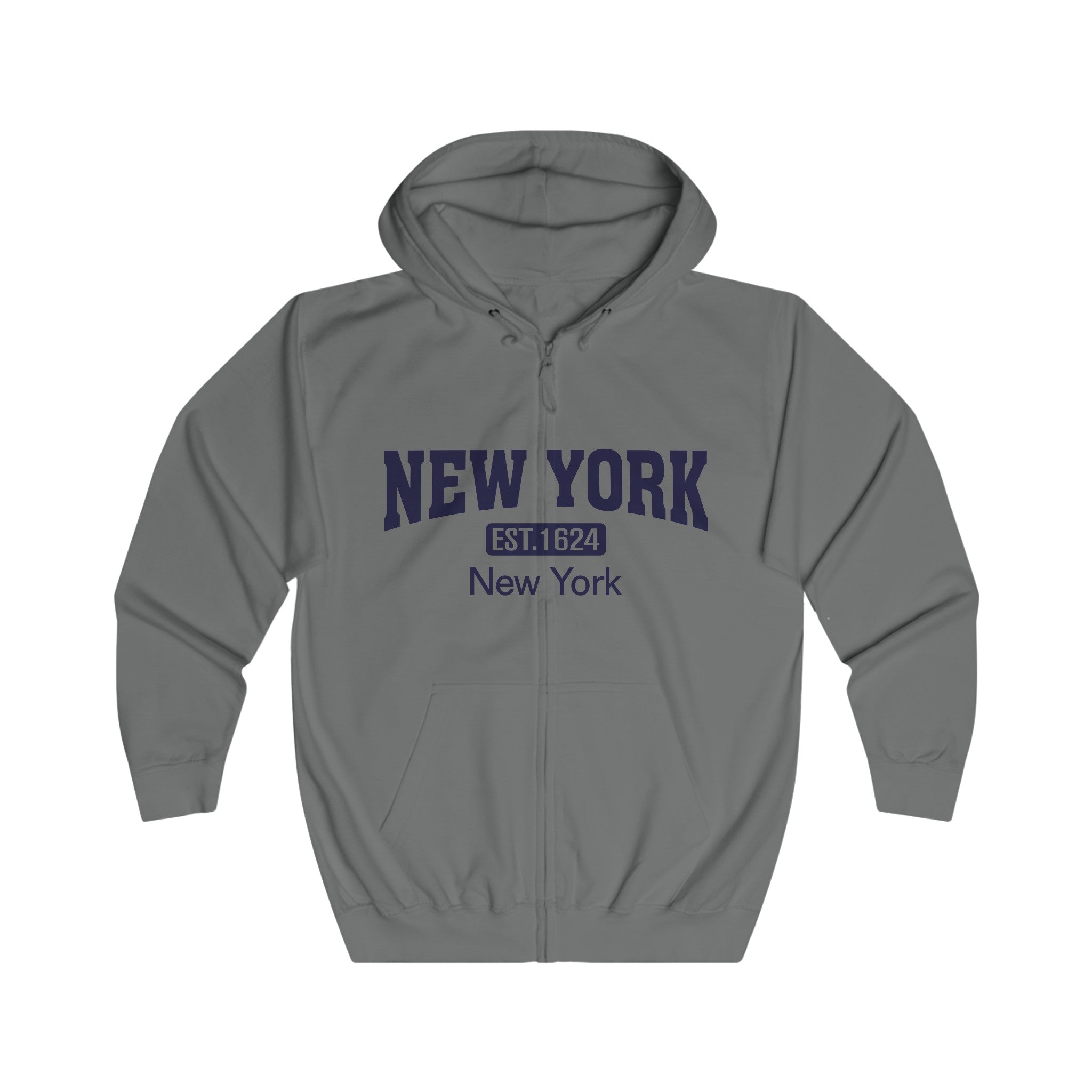 New York Unisex Full Zip Hoodie