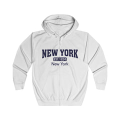 New York Unisex Full Zip Hoodie