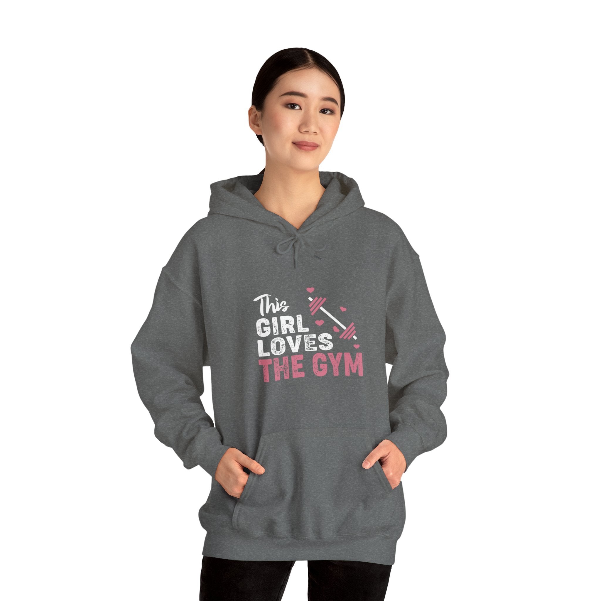 "The Girl Loves The Gym" Unisex Heavy Blend™ Hooded Sweatshirt