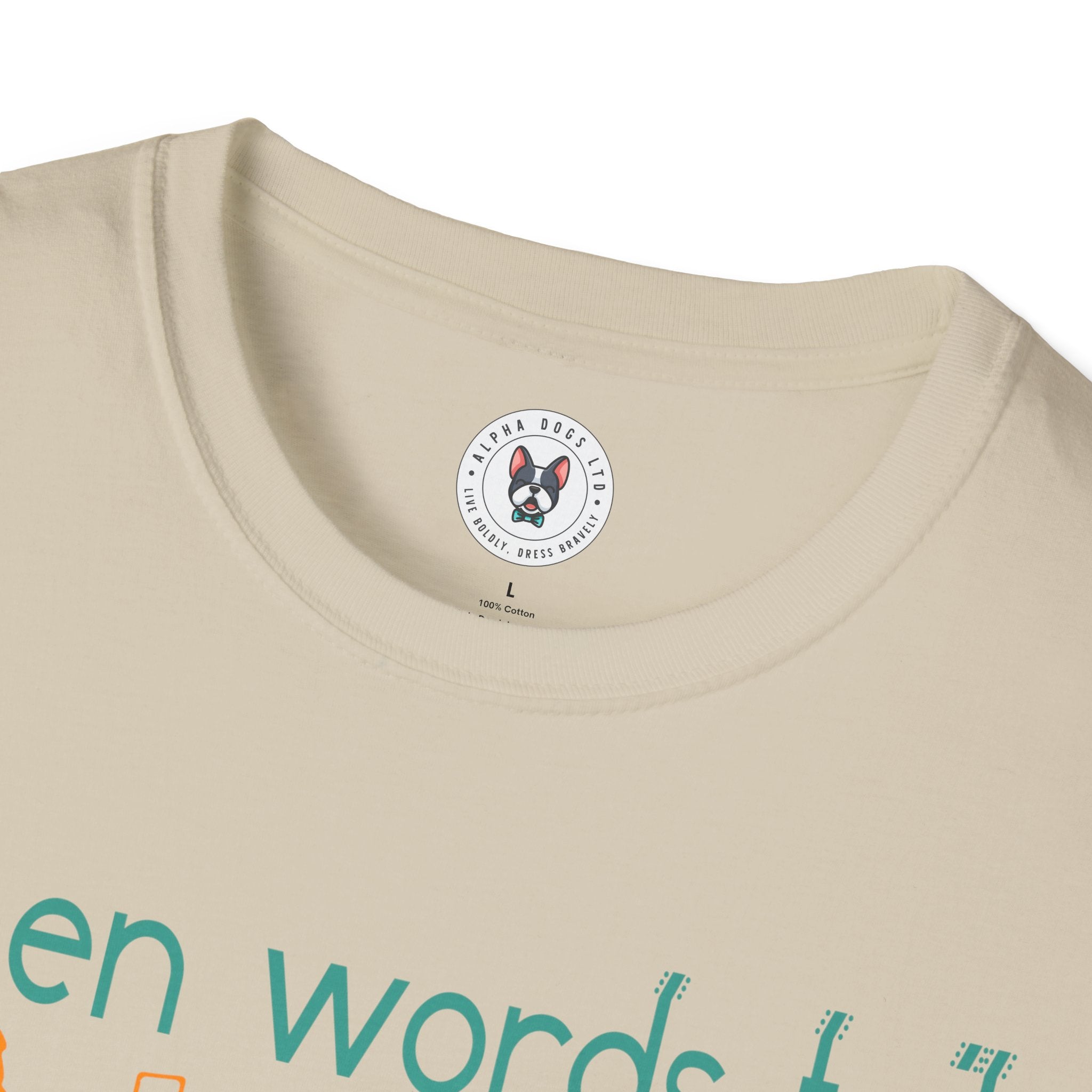 "When Words Fail Music Speaks" Unisex Soft style T-Shirt