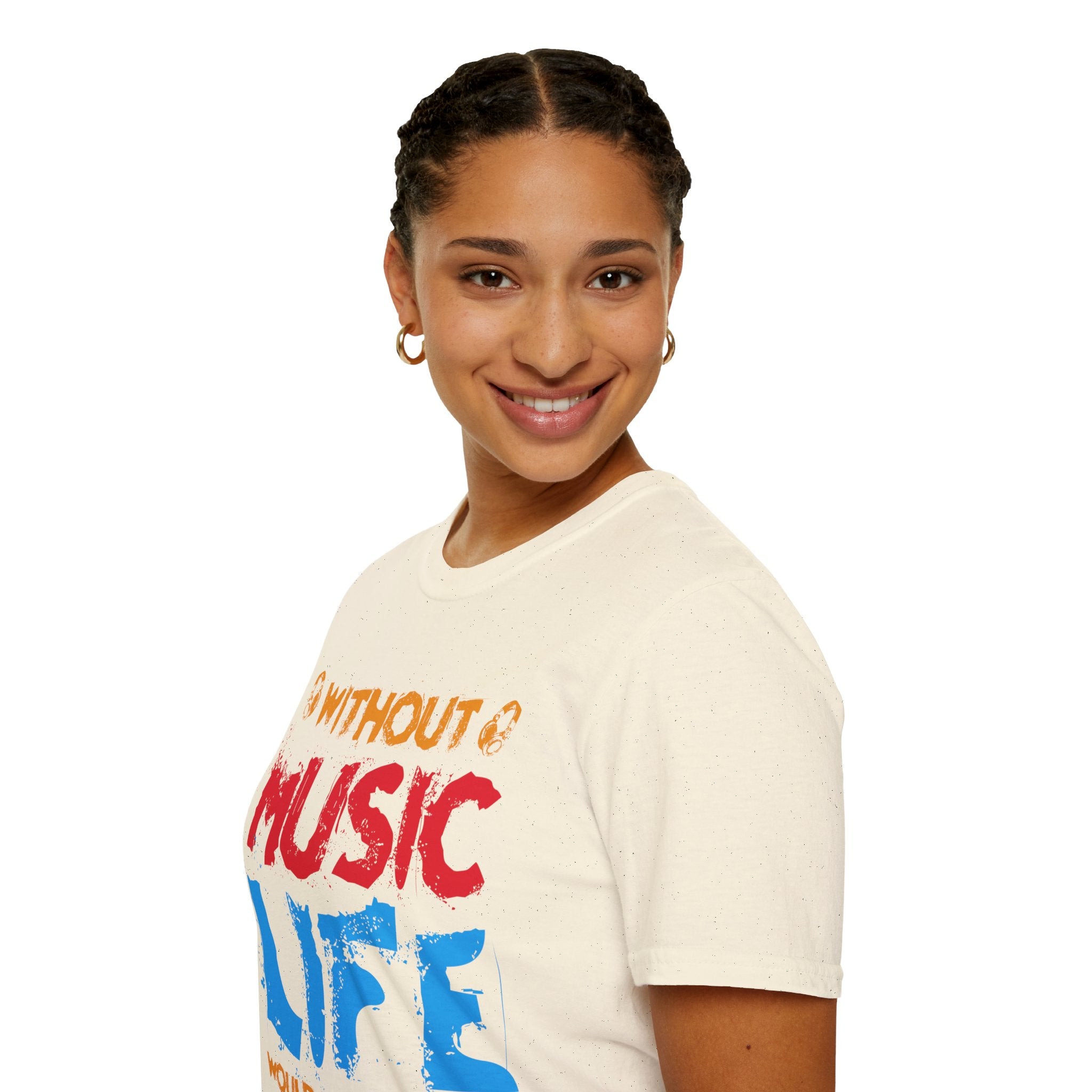 "Without Music Life Would be a Mistake" Unisex Soft style T-Shirt