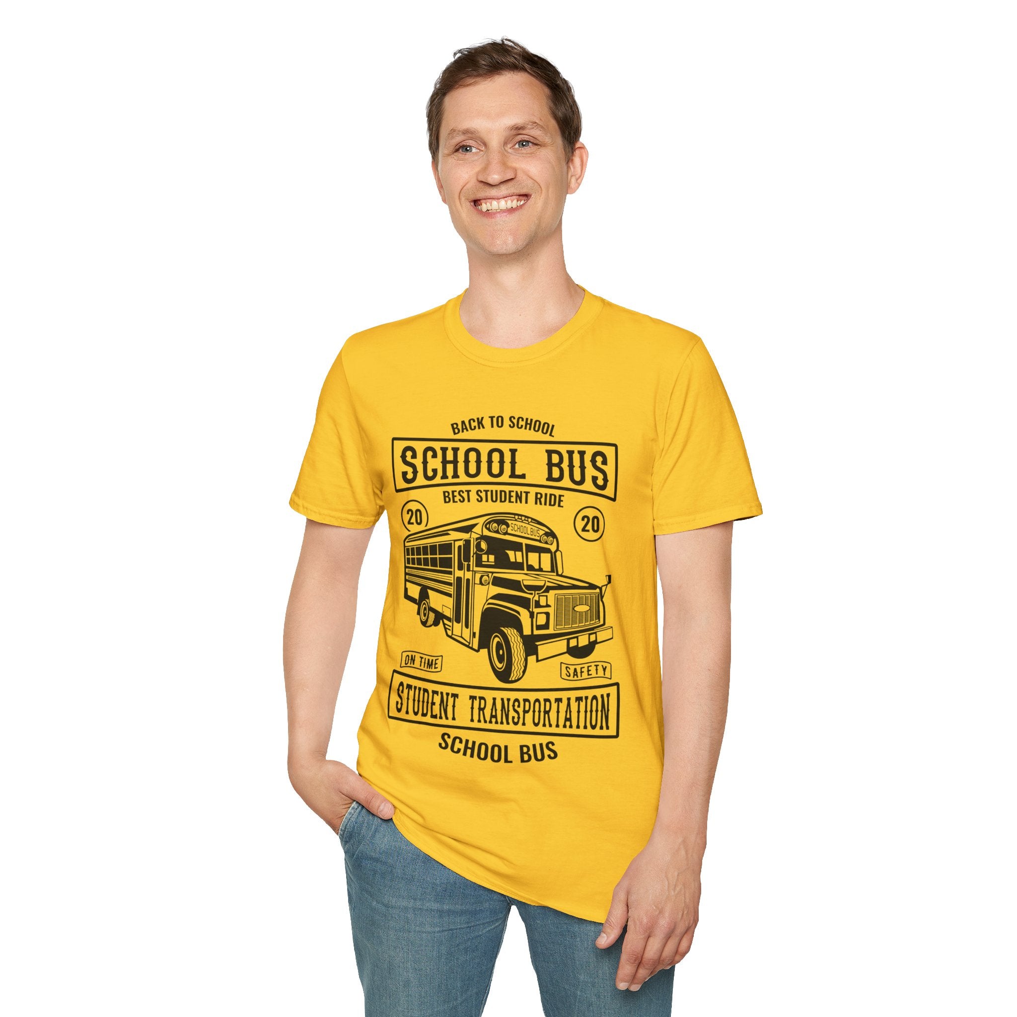 "SCHOOL BUS STUDENT TRANSPORTATION" Unisex Soft style T-Shirt