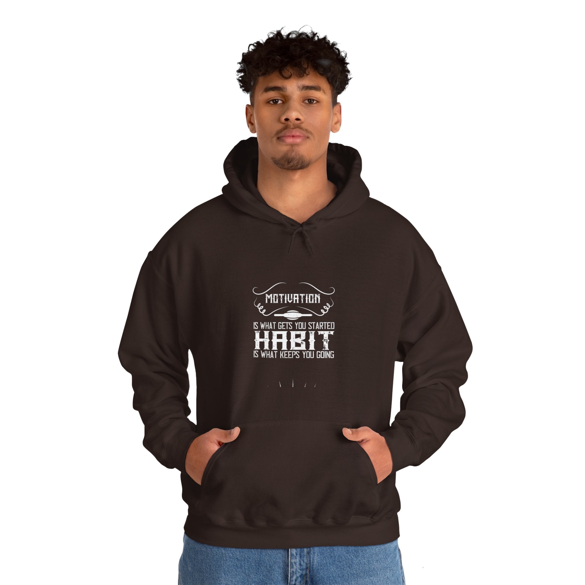 "Habit Is What Keeps You Going" Unisex Heavy Blend™ Hooded Sweatshirt