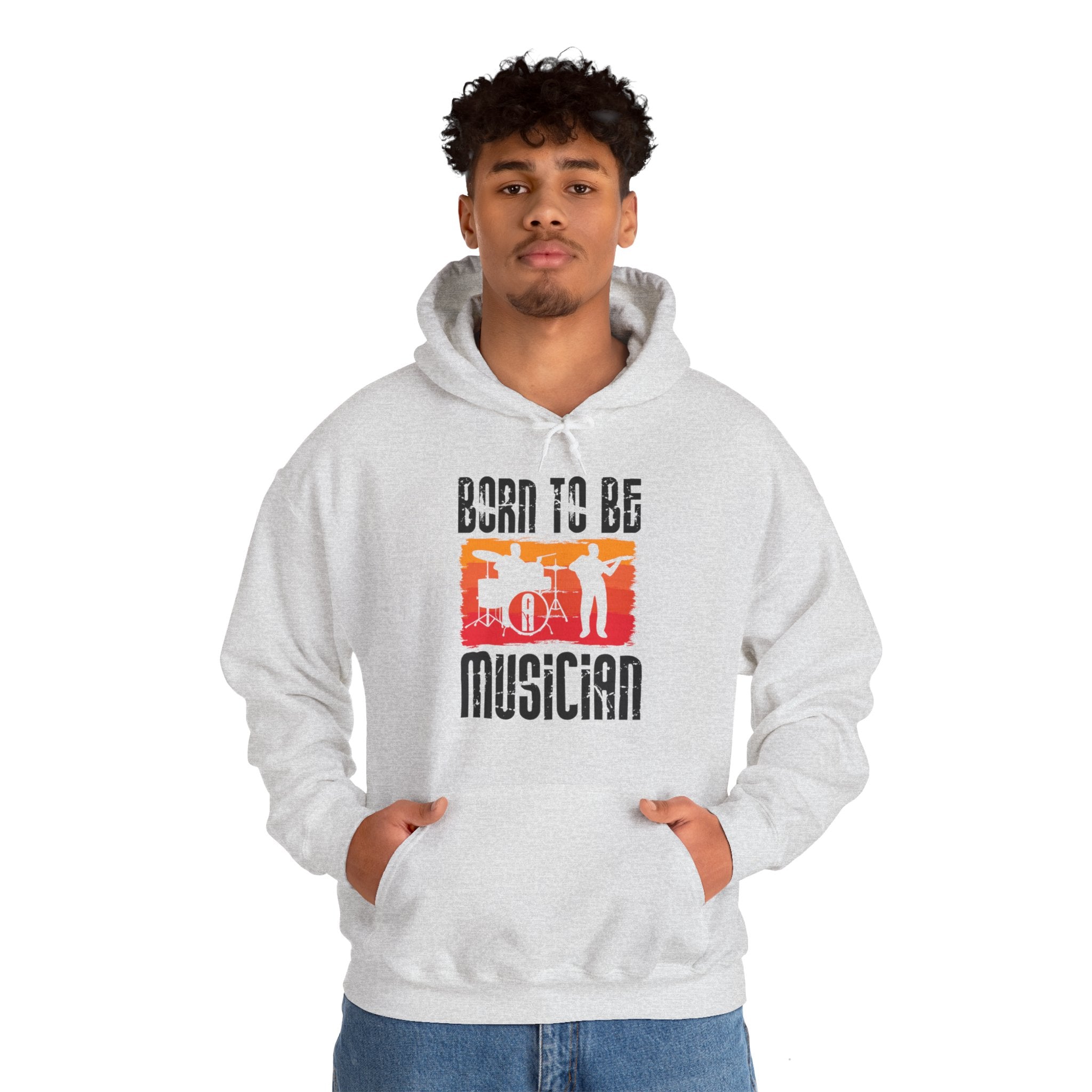 "Born To Be Musician"   Unisex Heavy Blend™ Hooded Sweatshirt