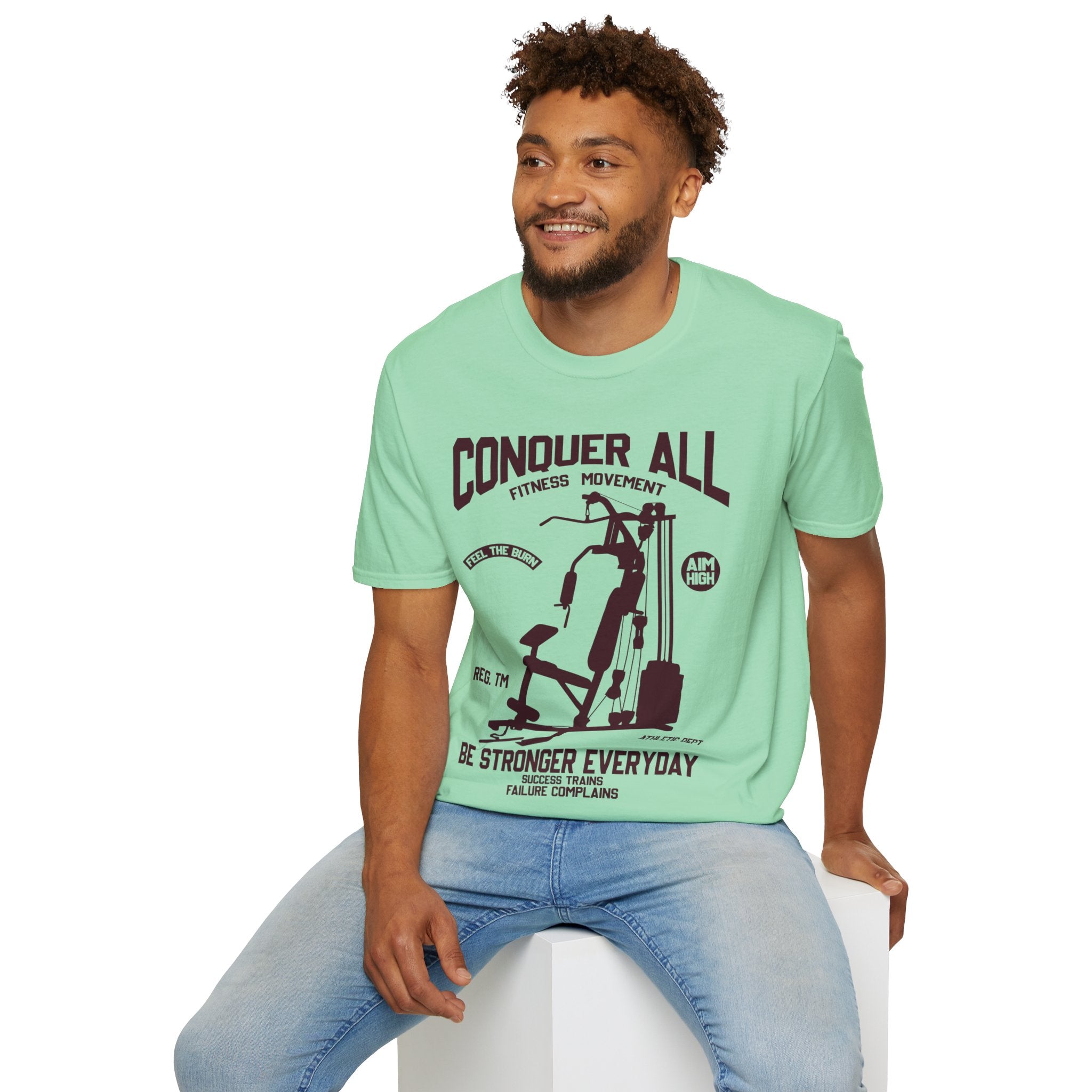 "Conquer All Be Stronger Everyday" Unisex Soft style T-Shirt