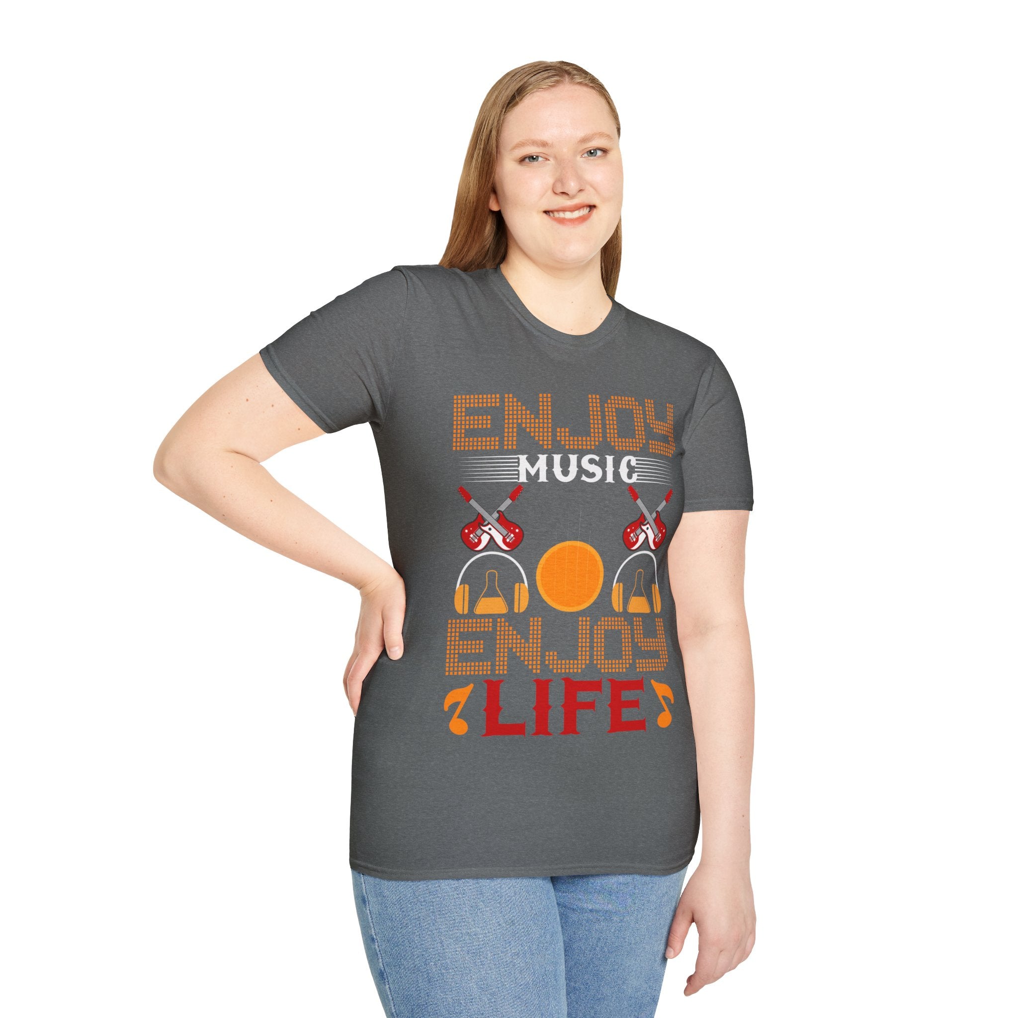 "Enjoy Music Enjoy Life" Unisex Soft style T-Shirt