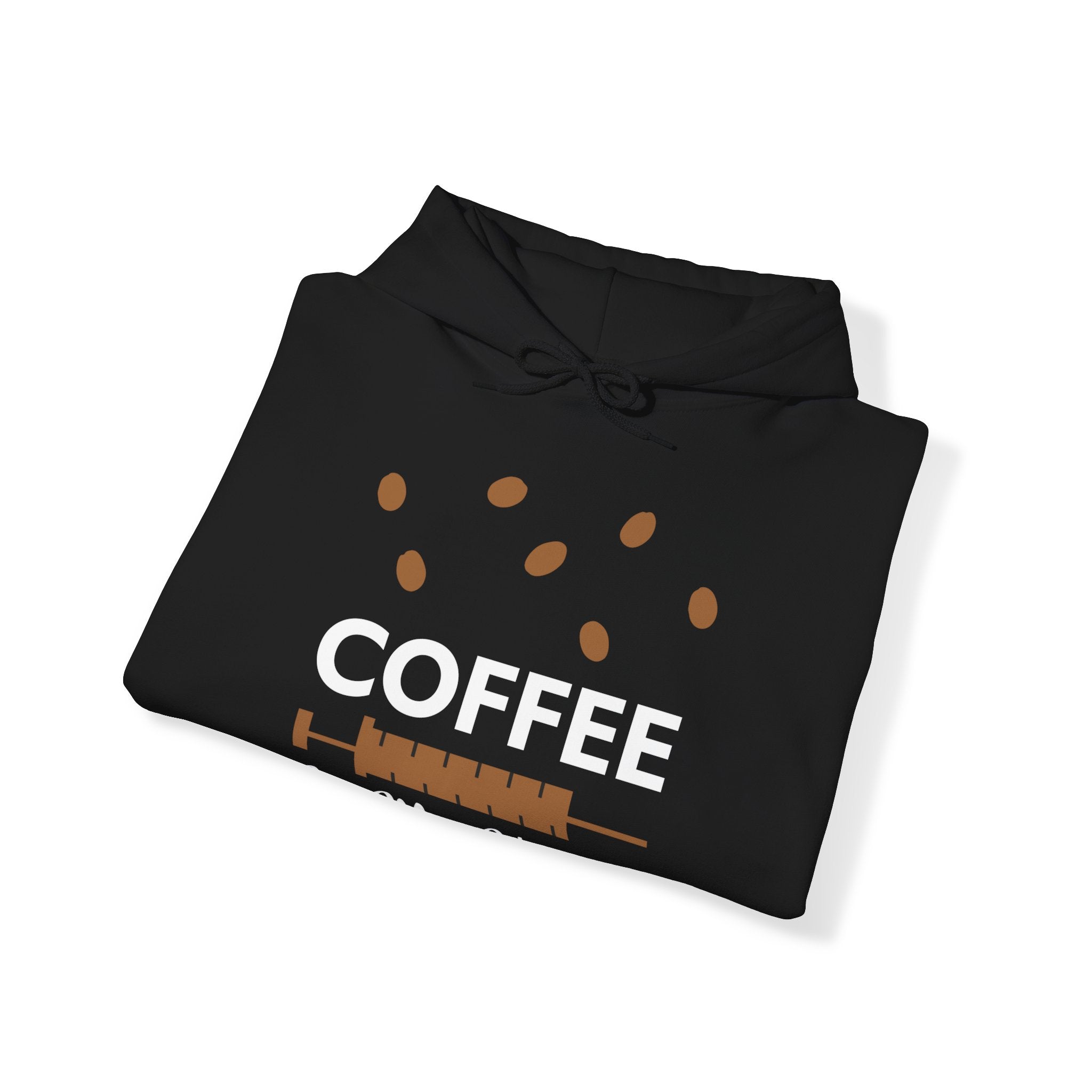 "COFFEE IS MY VACCINE" Unisex Heavy Blend™ Hooded Sweatshirt