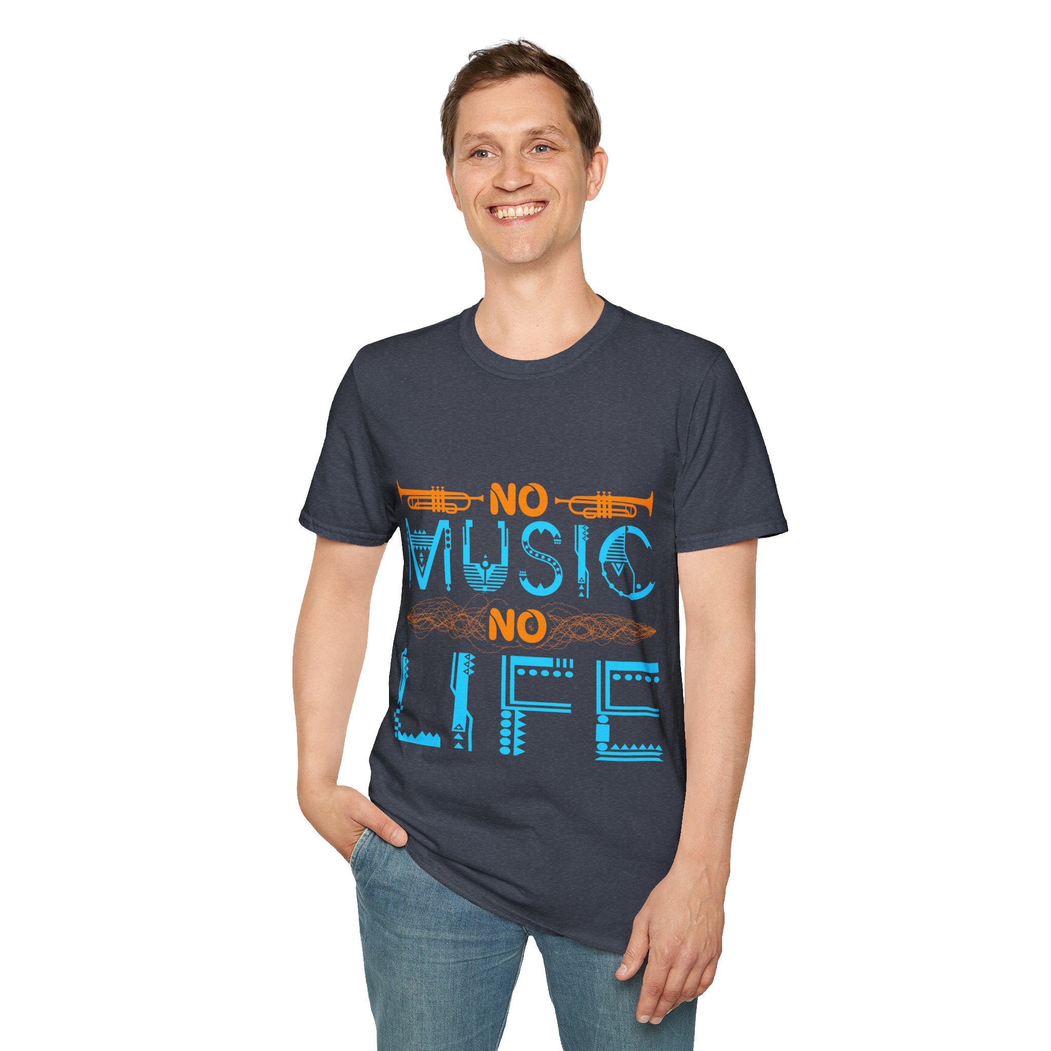 "No Music No Life" Unisex Soft style T-Shirt