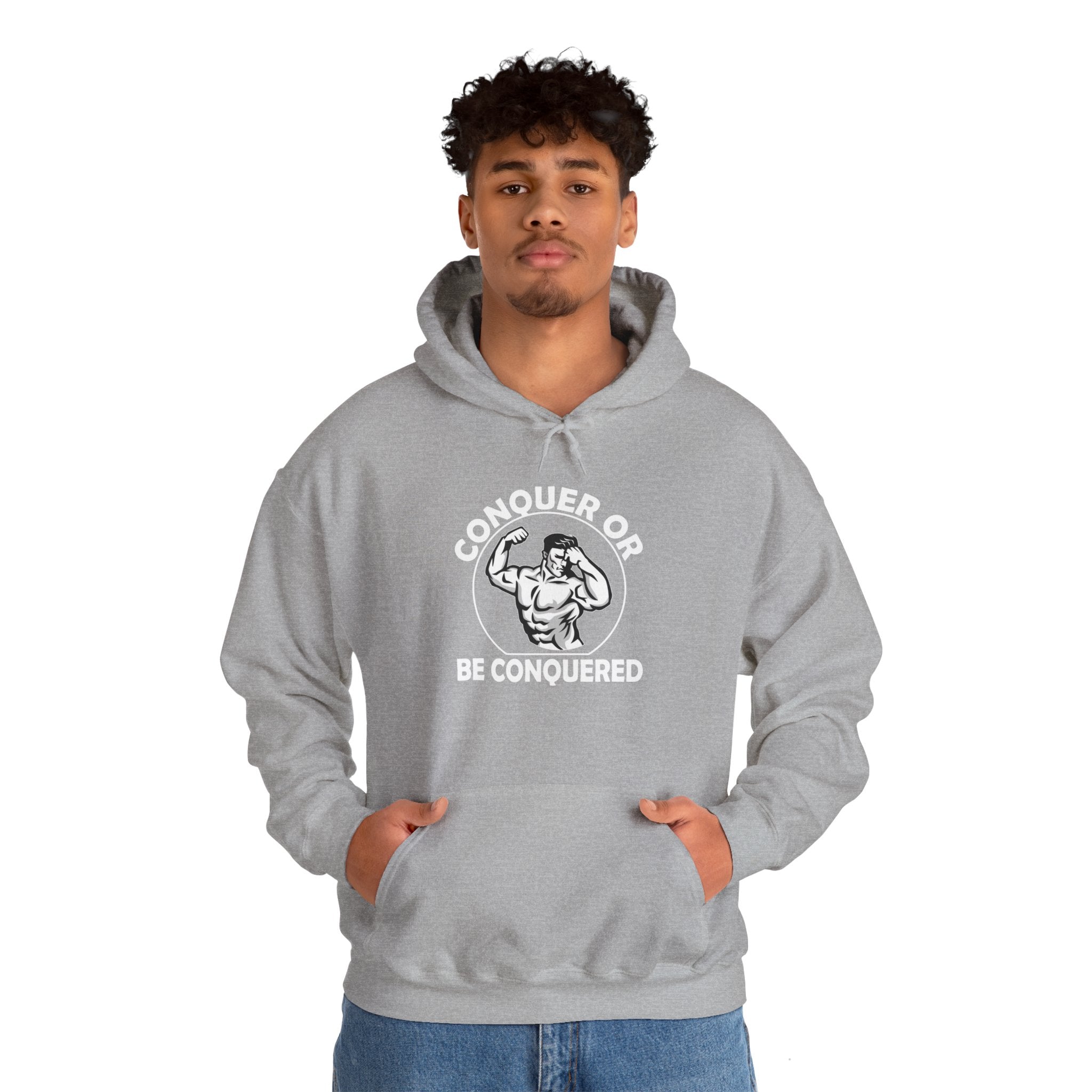 "Conquer Or Conquered" Unisex Heavy Blend™ Hooded Sweatshirt