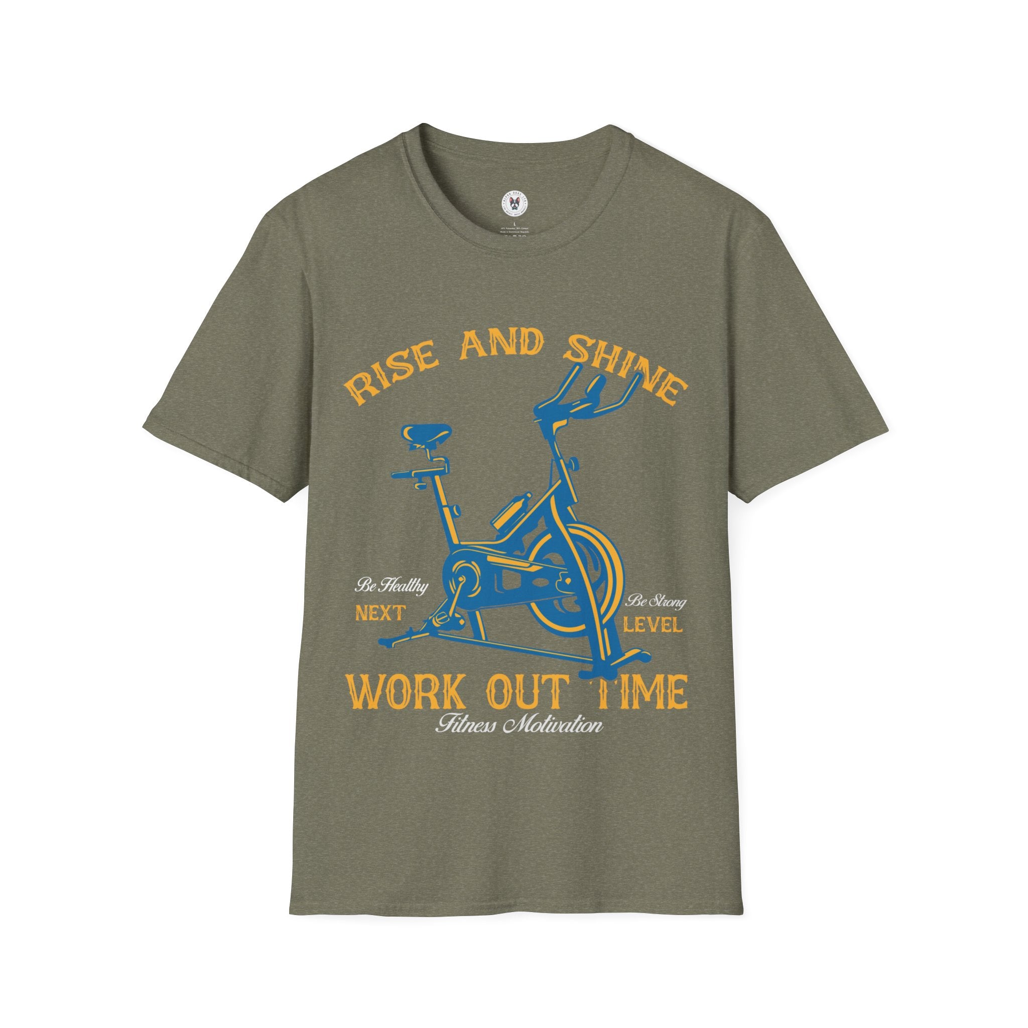 "Rise And Shine Workout Time" Unisex Soft style T-Shirt