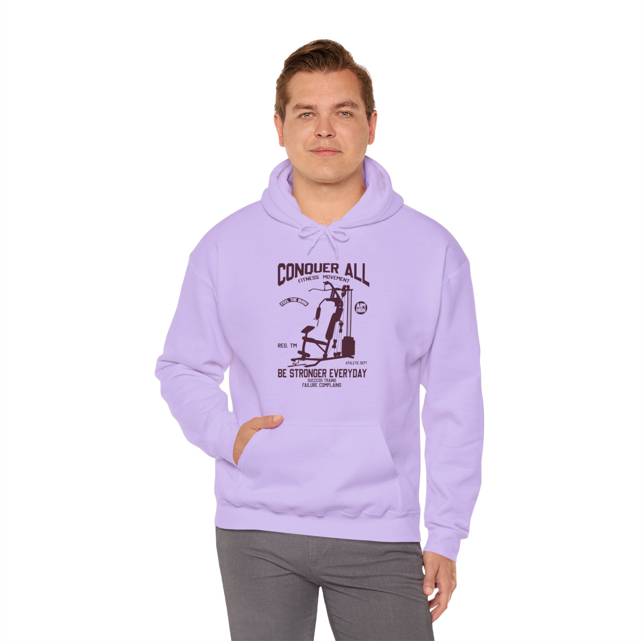 "Conquer All Be Stronger Everyday" Unisex Heavy Blend™ Hooded Sweatshirt