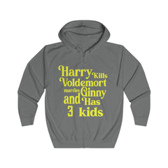 Harry Potter Spoiler Unisex Full Zip Hoodie