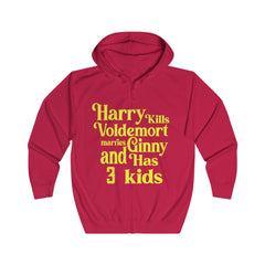 Harry Potter Spoiler Unisex Full Zip Hoodie