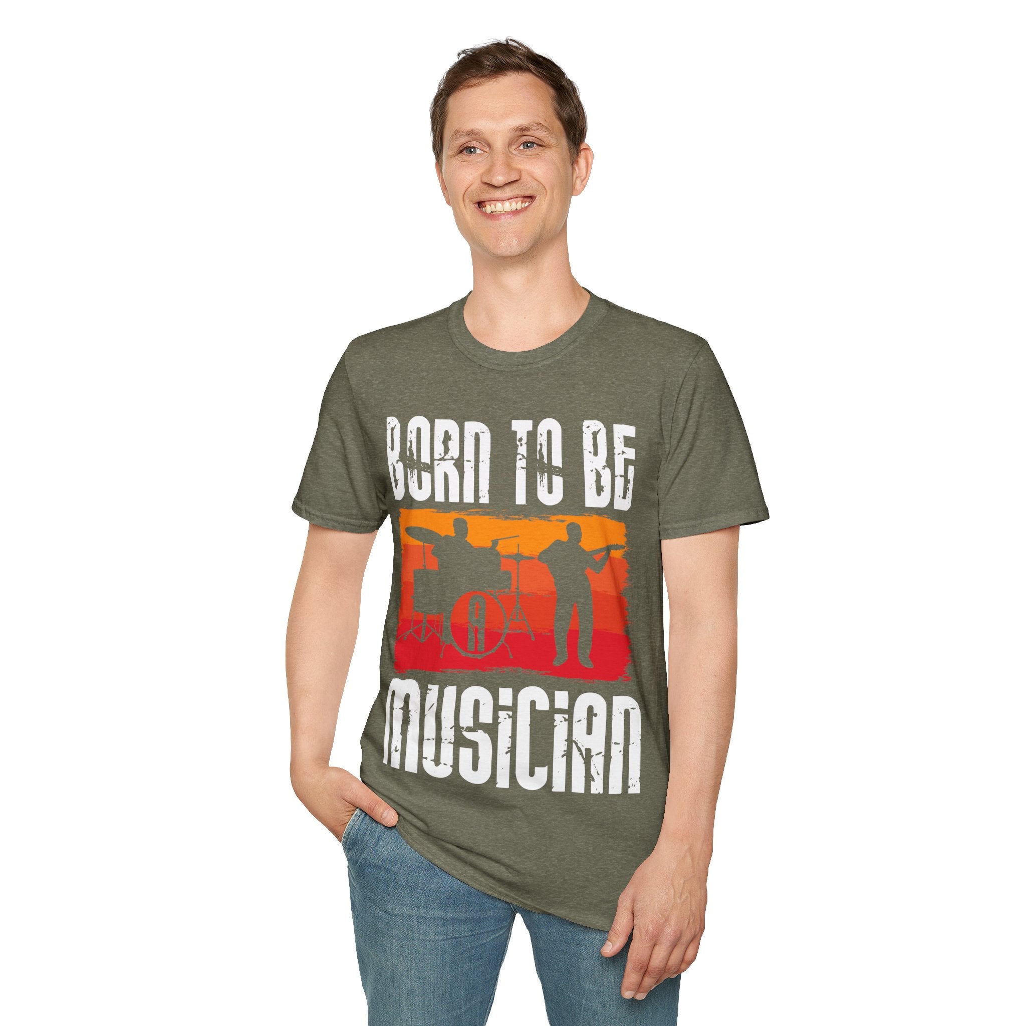 "Born To Be Musician" Unisex Soft style T-Shirt